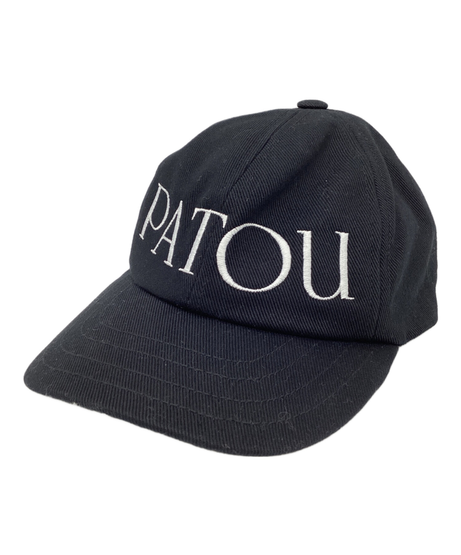 中古・古着通販】patou (パトゥ) キャップ ブラック｜ブランド・古着