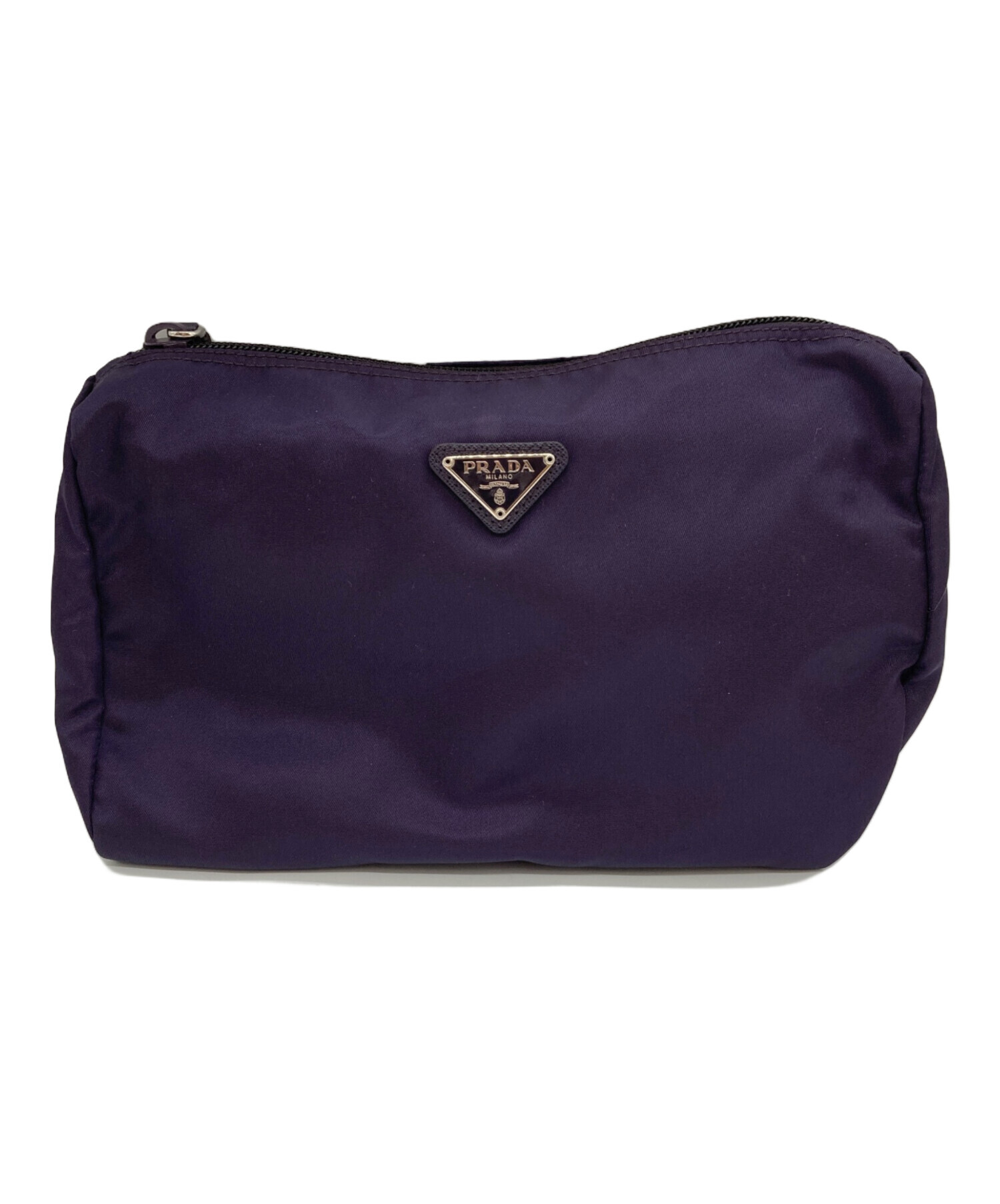 中古・古着通販】PRADA (プラダ) ナイロンポーチ ネイビー｜ブランド