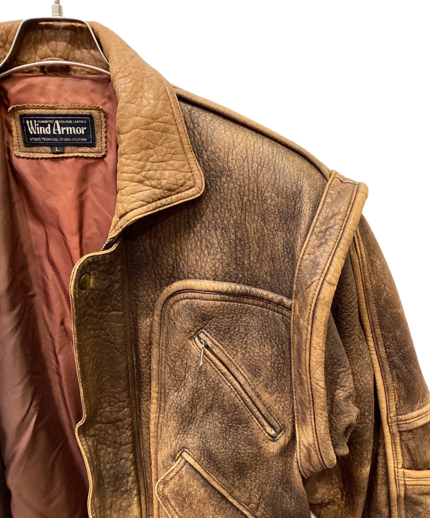 中古・古着通販】Wind Armor (ウィンドアーマー) ラムレザージャケット