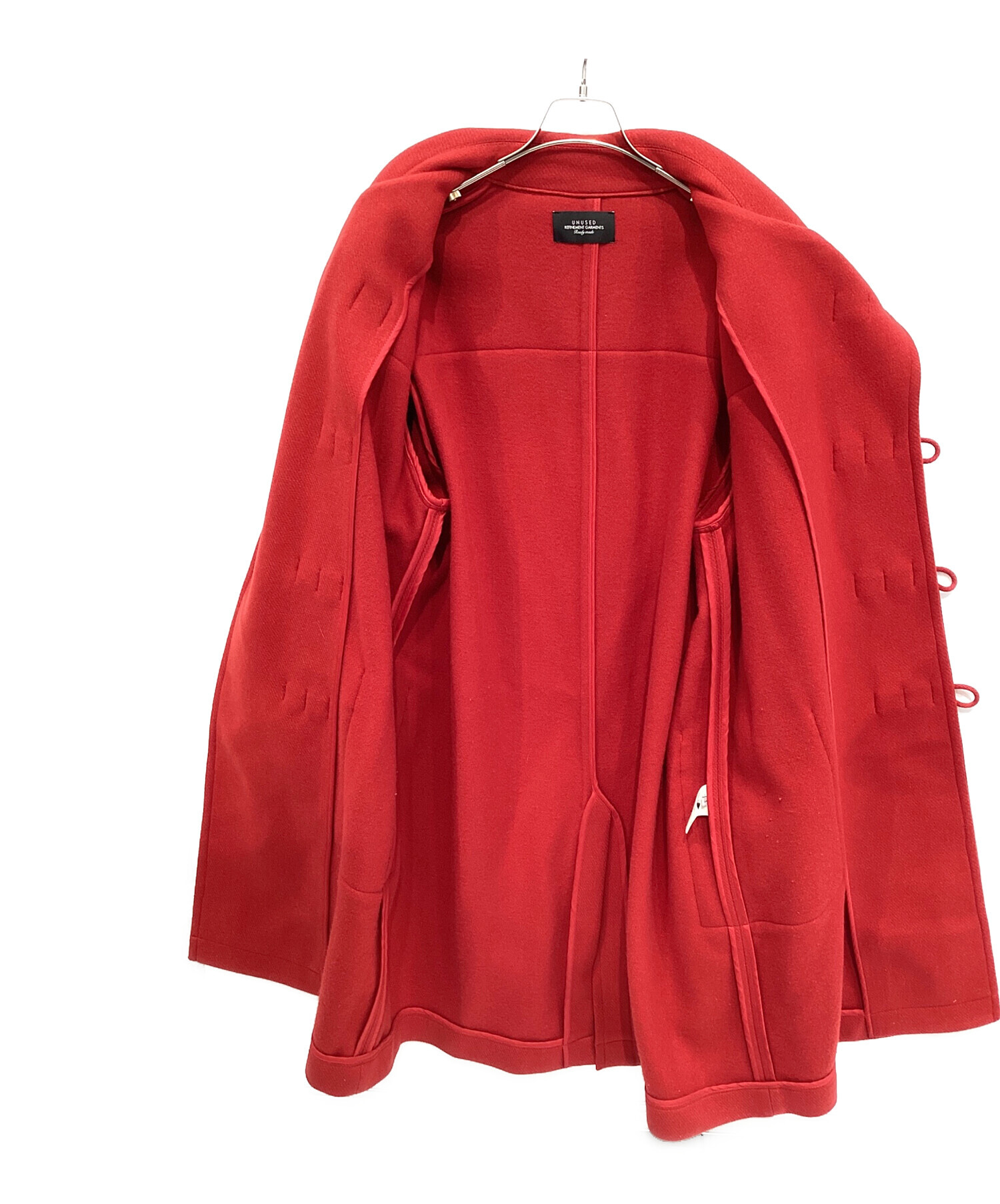 中古・古着通販】UNUSED (アンユーズド) ダッフルコート レッド サイズ