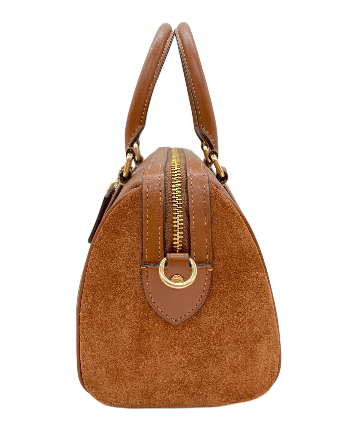 中古・古着通販】COACH (コーチ) ミニボストンバッグ ブラウン