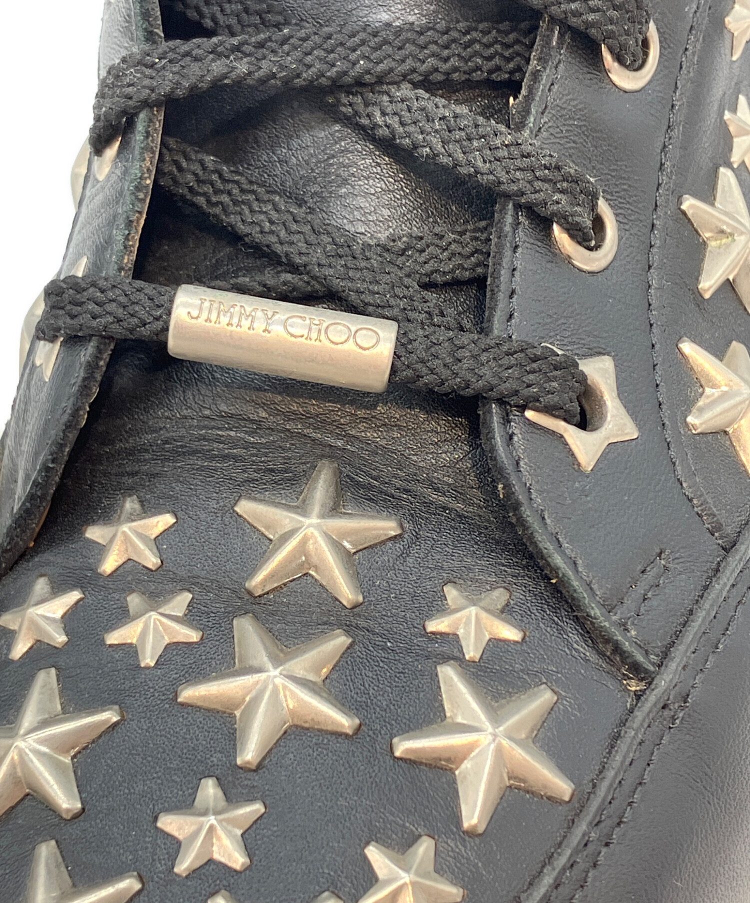 中古・古着通販】JIMMY CHOO (ジミーチュウ) スタースタッズ レザー