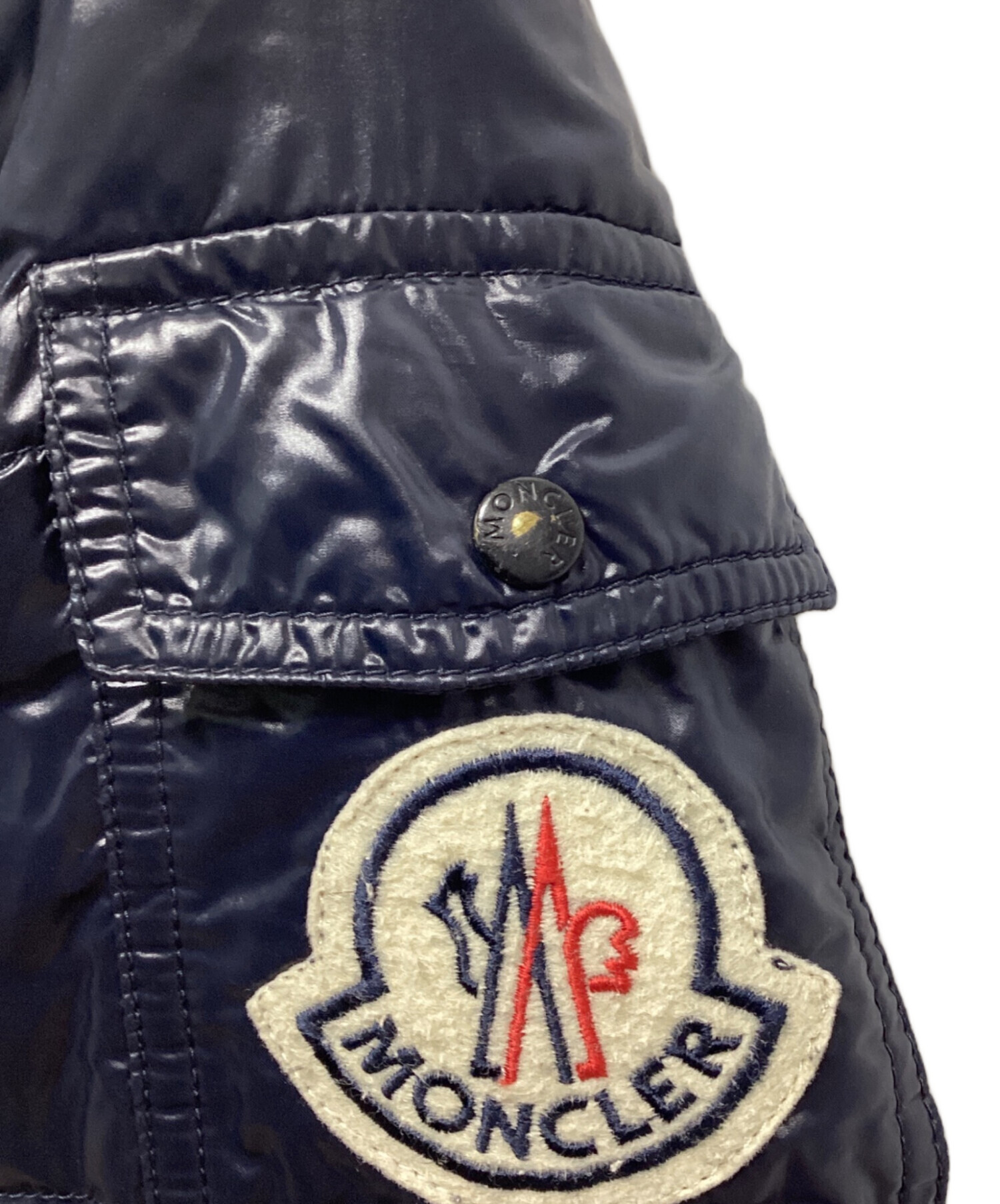 中古・古着通販】MONCLER (モンクレール) ダウンジャケット ネイビー
