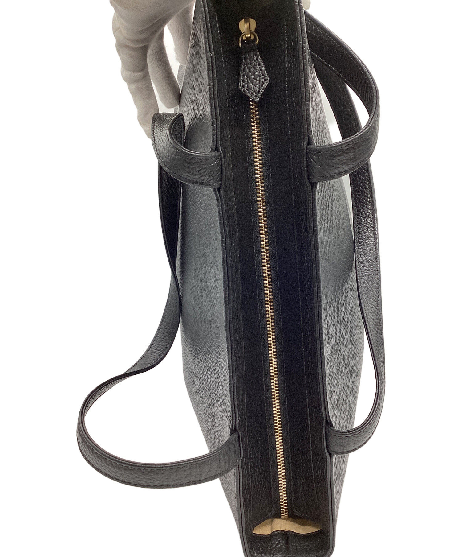 中古・古着通販】HASHTAG (ハッシュタグ) レザートートバッグ ブラック