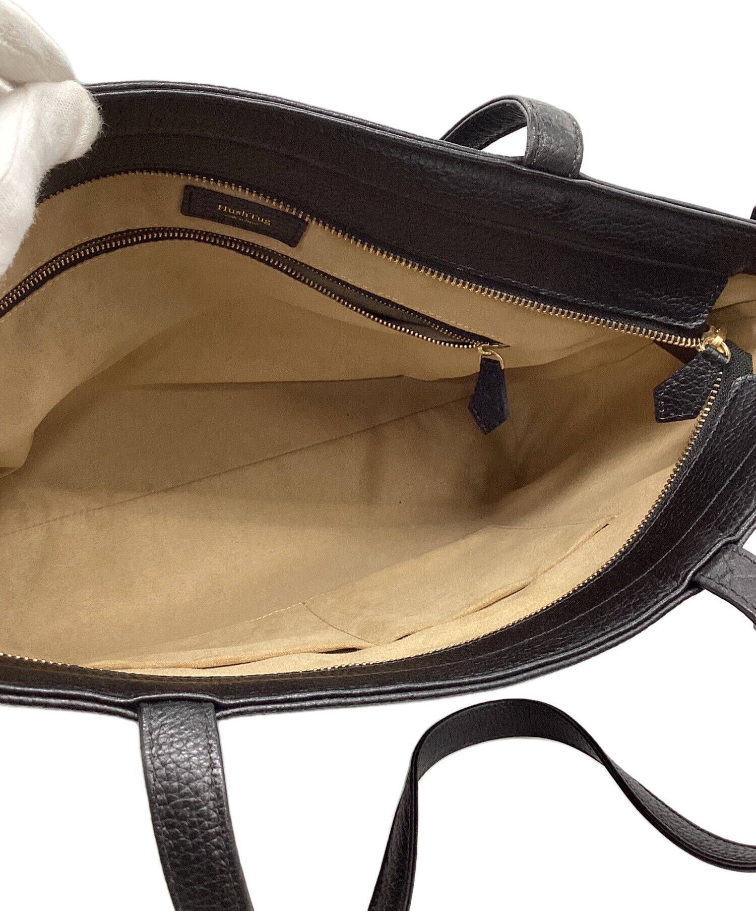 中古・古着通販】HASHTAG (ハッシュタグ) レザートートバッグ ブラック