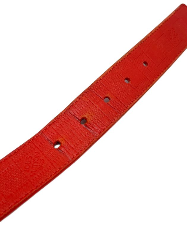 中古・古着通販】LOUIS VUITTON (ルイ ヴィトン) レザーベルト レッド