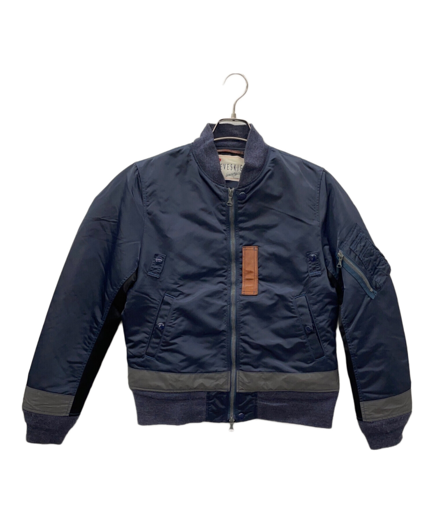 中古・古着通販】SEVESKIG (セヴシグ) MA-1ジャケット ネイビー サイズ