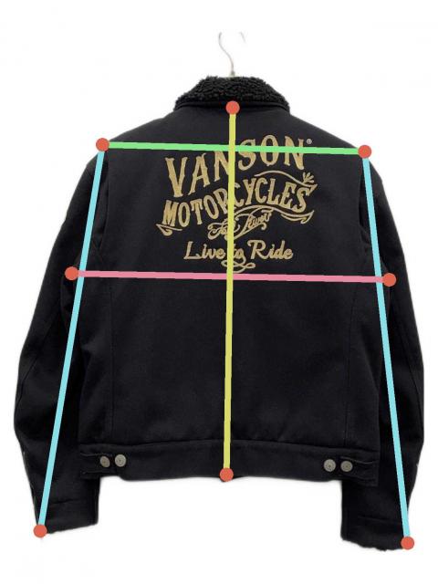 中古・古着通販】VANSON (バンソン) 裏ボアジャケット ブラック サイズ