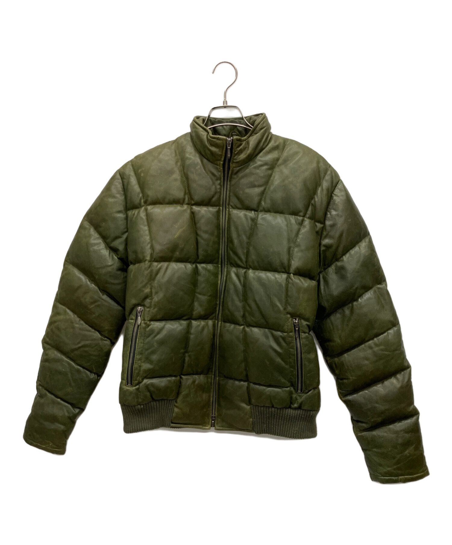 中古・古着通販】SCHAFFEN (シャッフェン) ラムレザーダウンジャケット