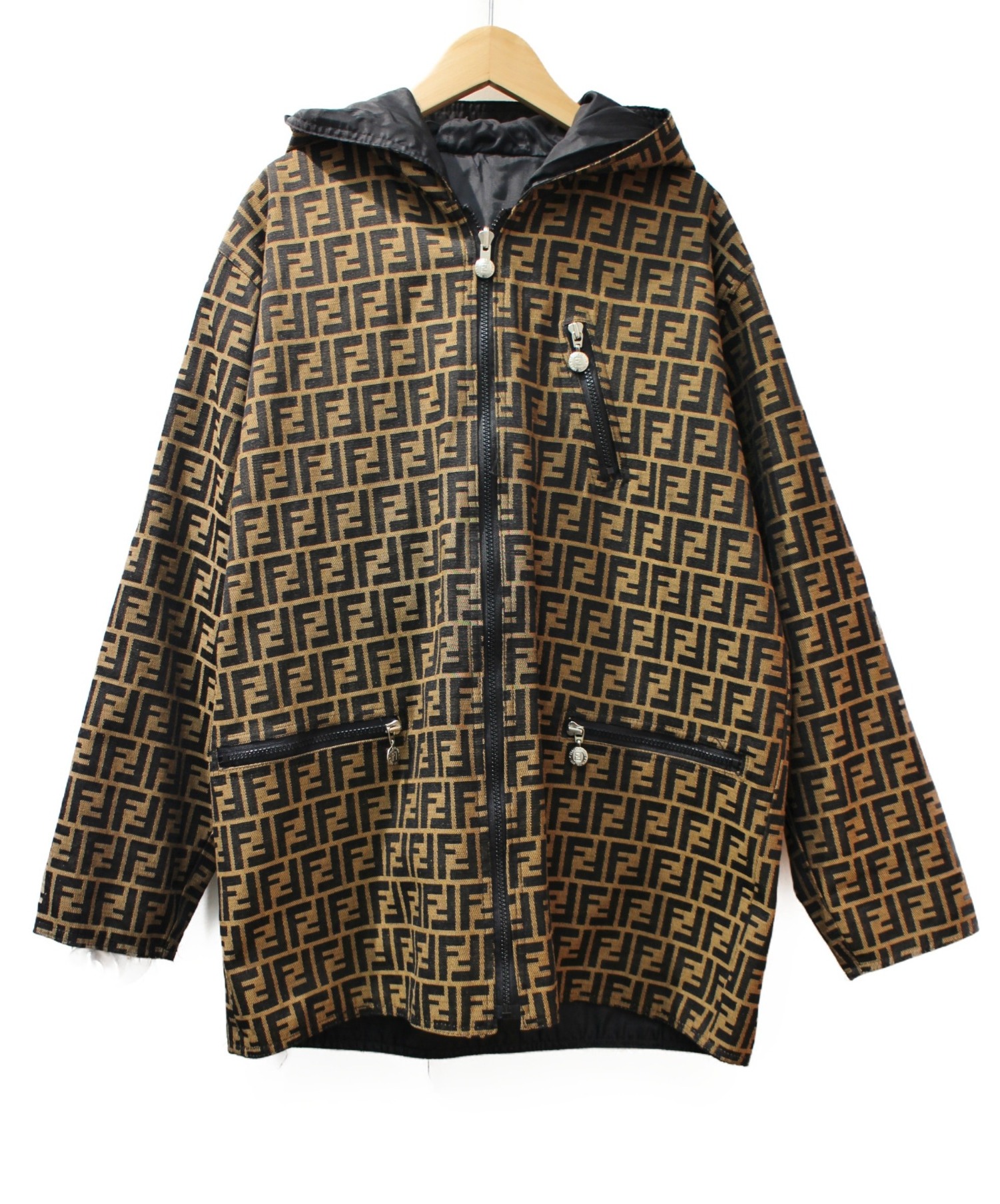 中古・古着通販】FENDI (フェンディ) リバーシブルフーデッド