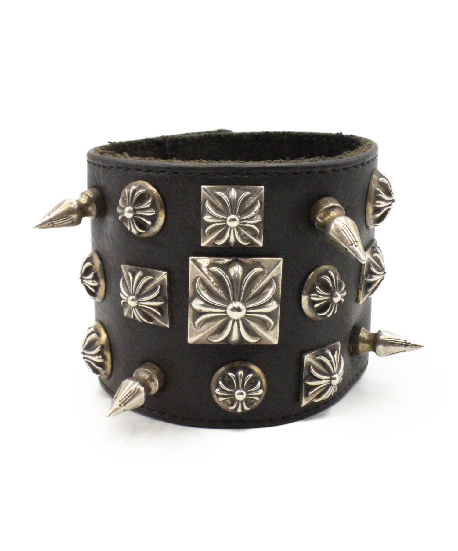 中古・古着通販】CHROME HEARTS (クロムハーツ) レザーブレスレット