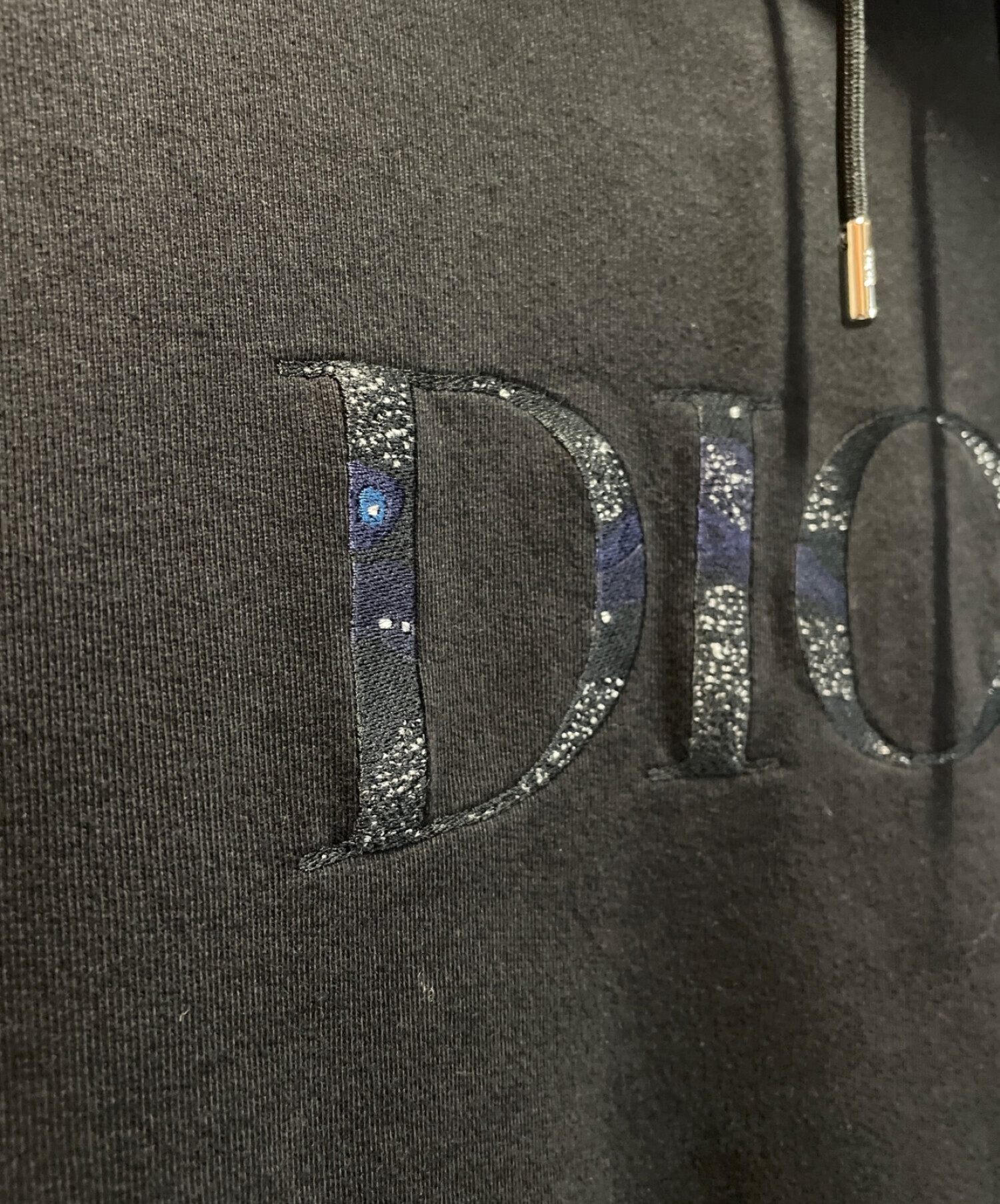中古・古着通販】Dior (ディオール) 刺繍ロゴパーカー ブラック サイズ