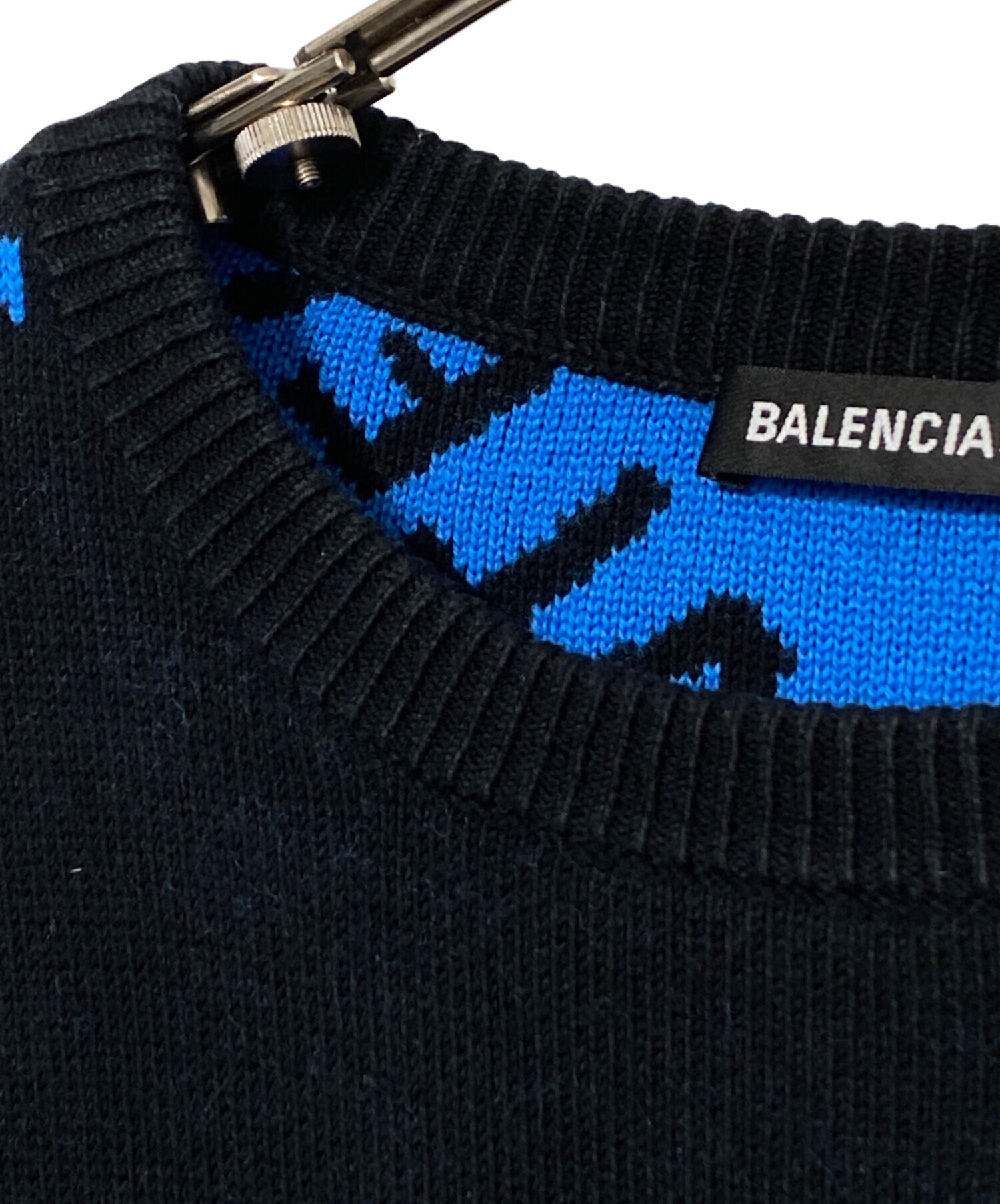 中古・古着通販】BALENCIAGA (バレンシアガ) オールオーバーロゴニット