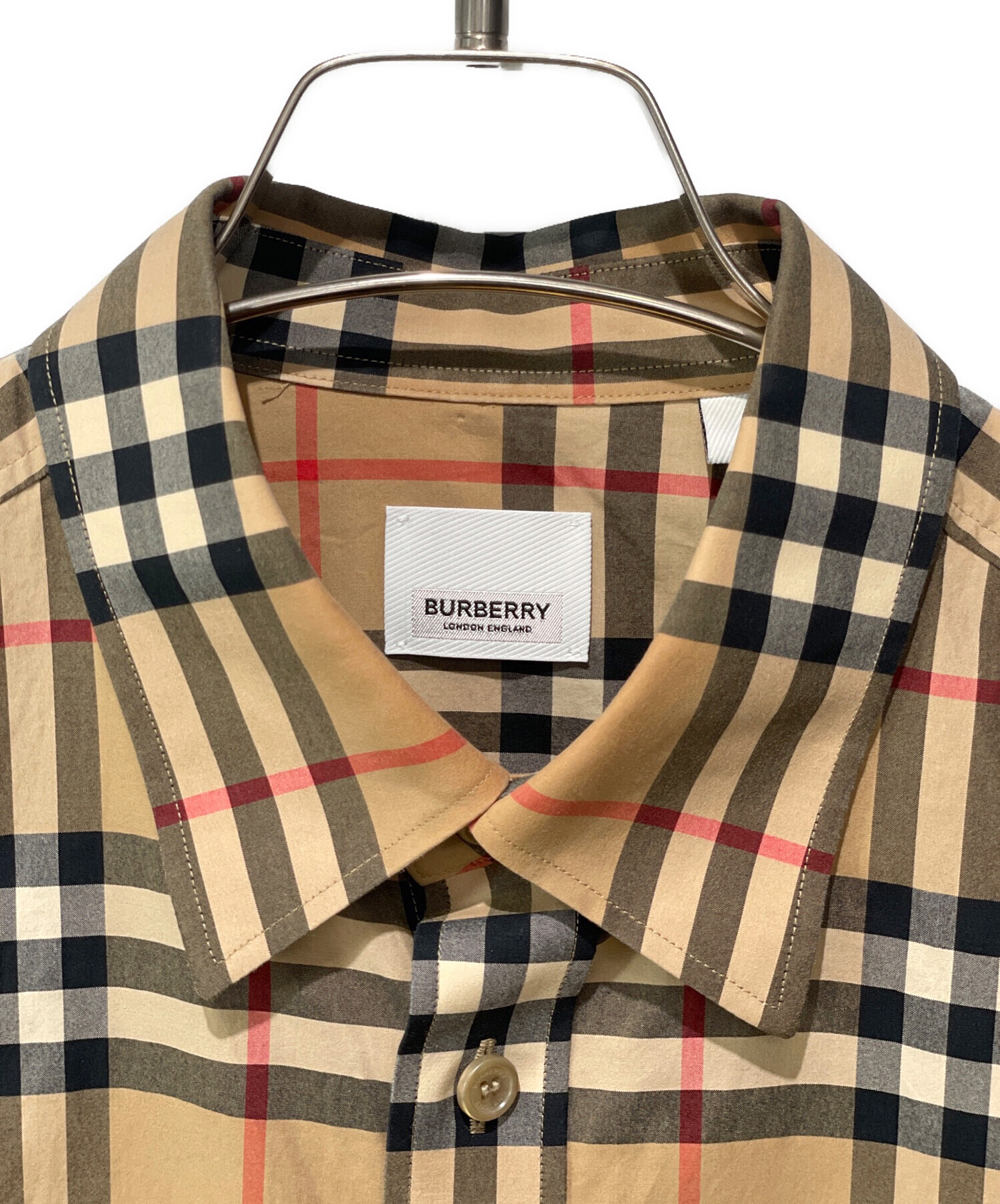 中古・古着通販】BURBERRY (バーバリー) ノバチェックシャツ ベージュ