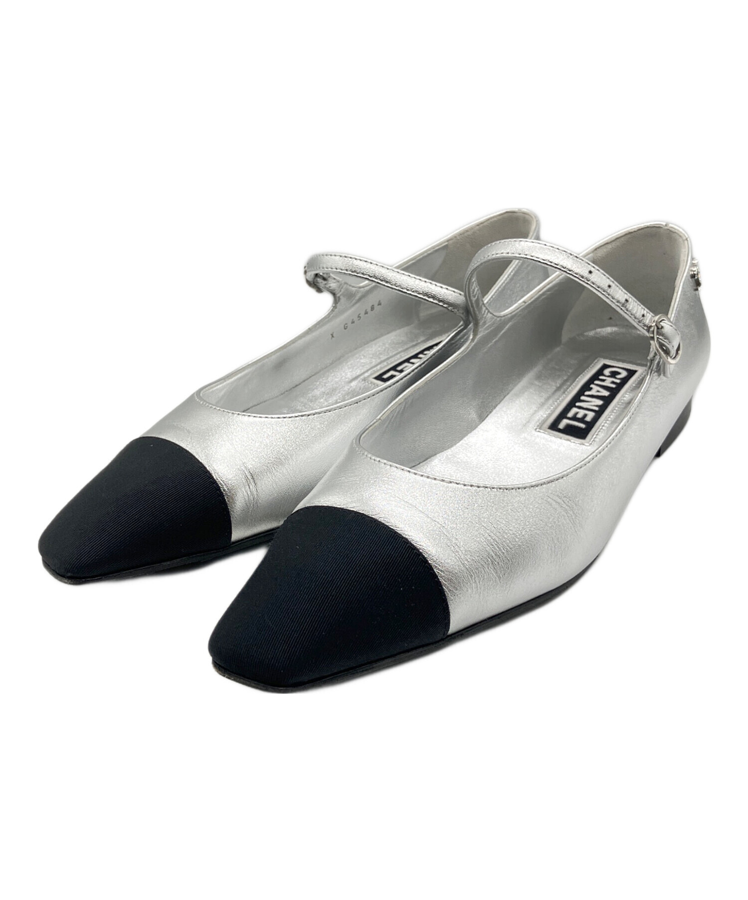 中古・古着通販】CHANEL (シャネル) フラットパンプス ブラック