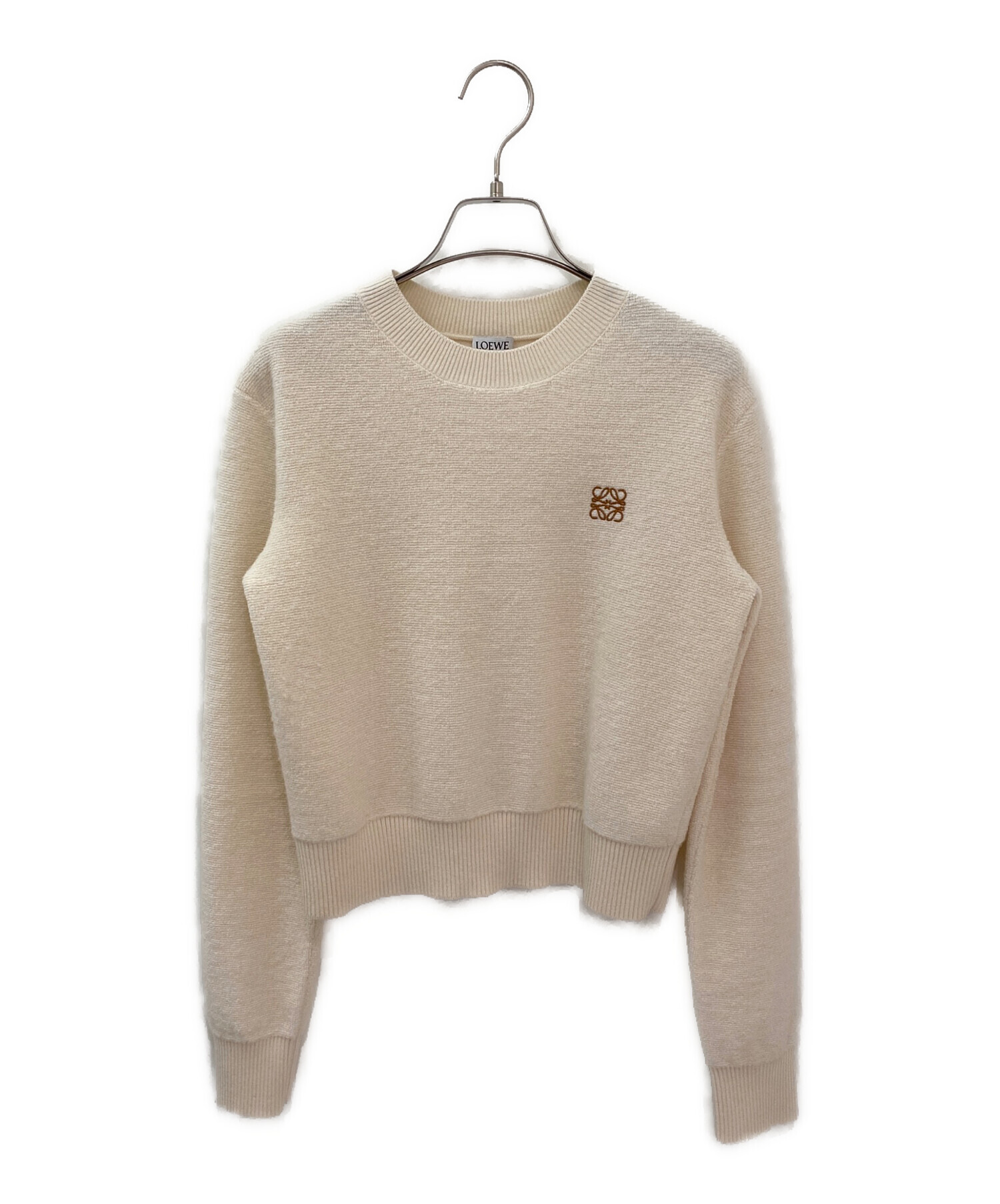 中古・古着通販】LOEWE (ロエベ) アナグラムパイルニット ベージュ