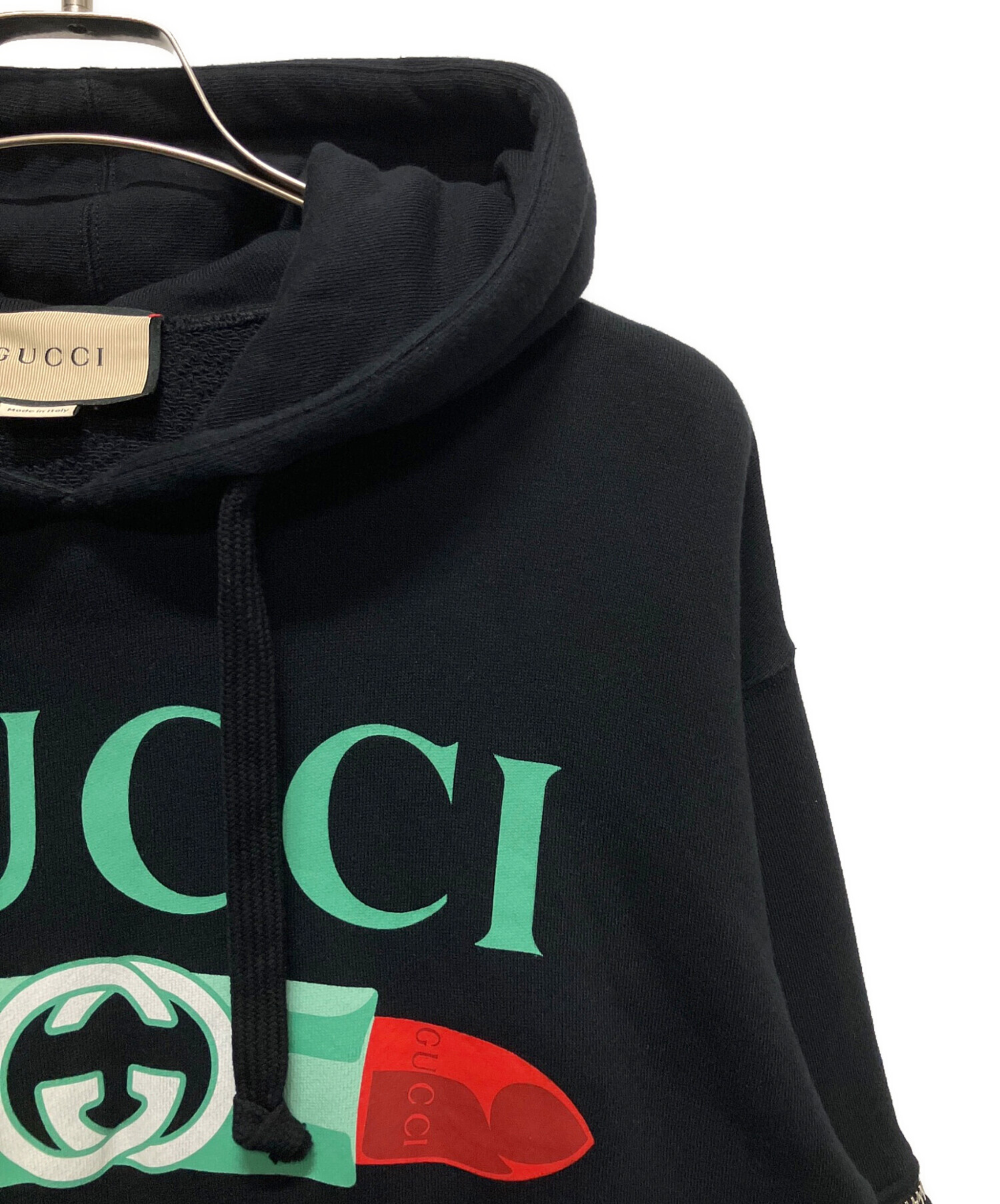 中古・古着通販】GUCCI (グッチ) Gucci Printed hoodie/ジップスリーブ