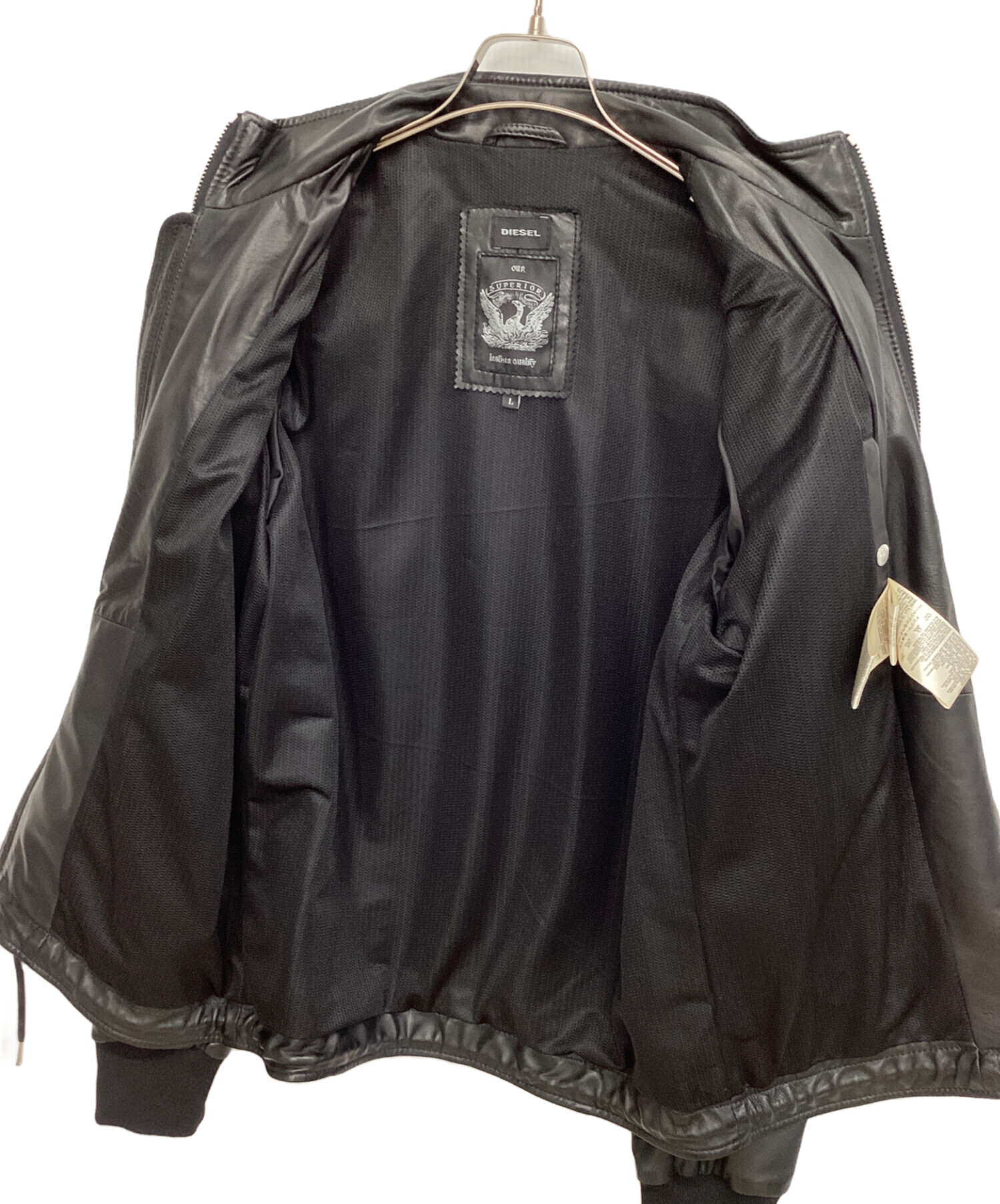 中古・古着通販】DIESEL (ディーゼル) ラムレザーレザージャケット