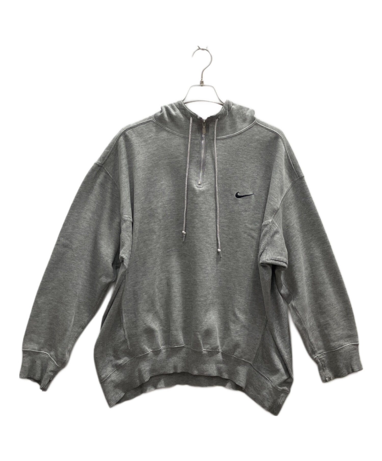 中古・古着通販】NIKE (ナイキ) 銀タグハーフジップパーカー グレー