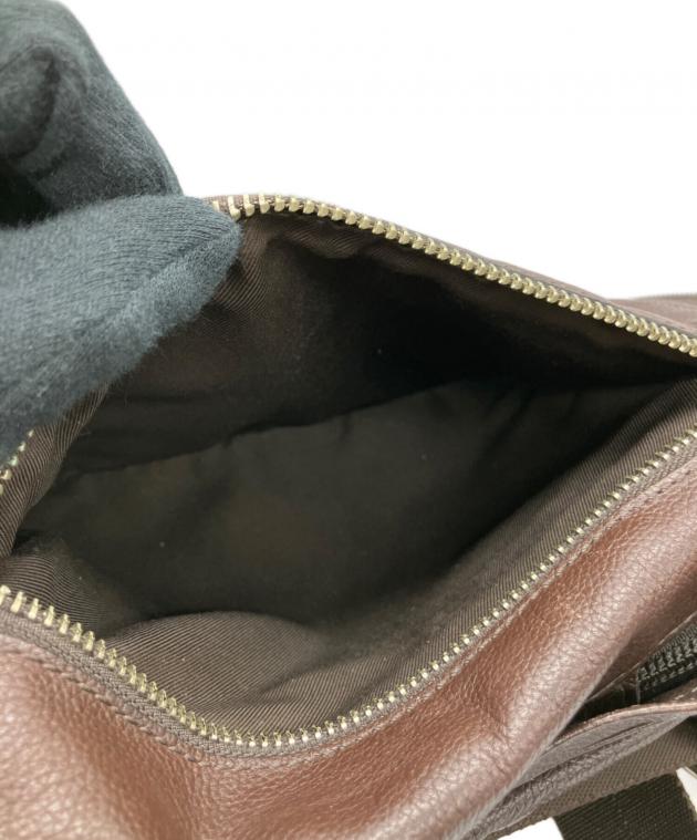 中古・古着通販】COACH (コーチ) レザーボディーバッグ ブラウン