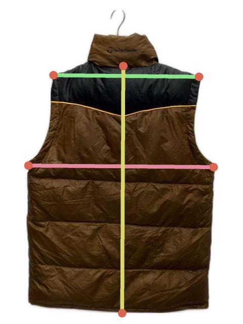 中古・古着通販】Taylormade (テーラーメイド) ダウンベスト ブラウン