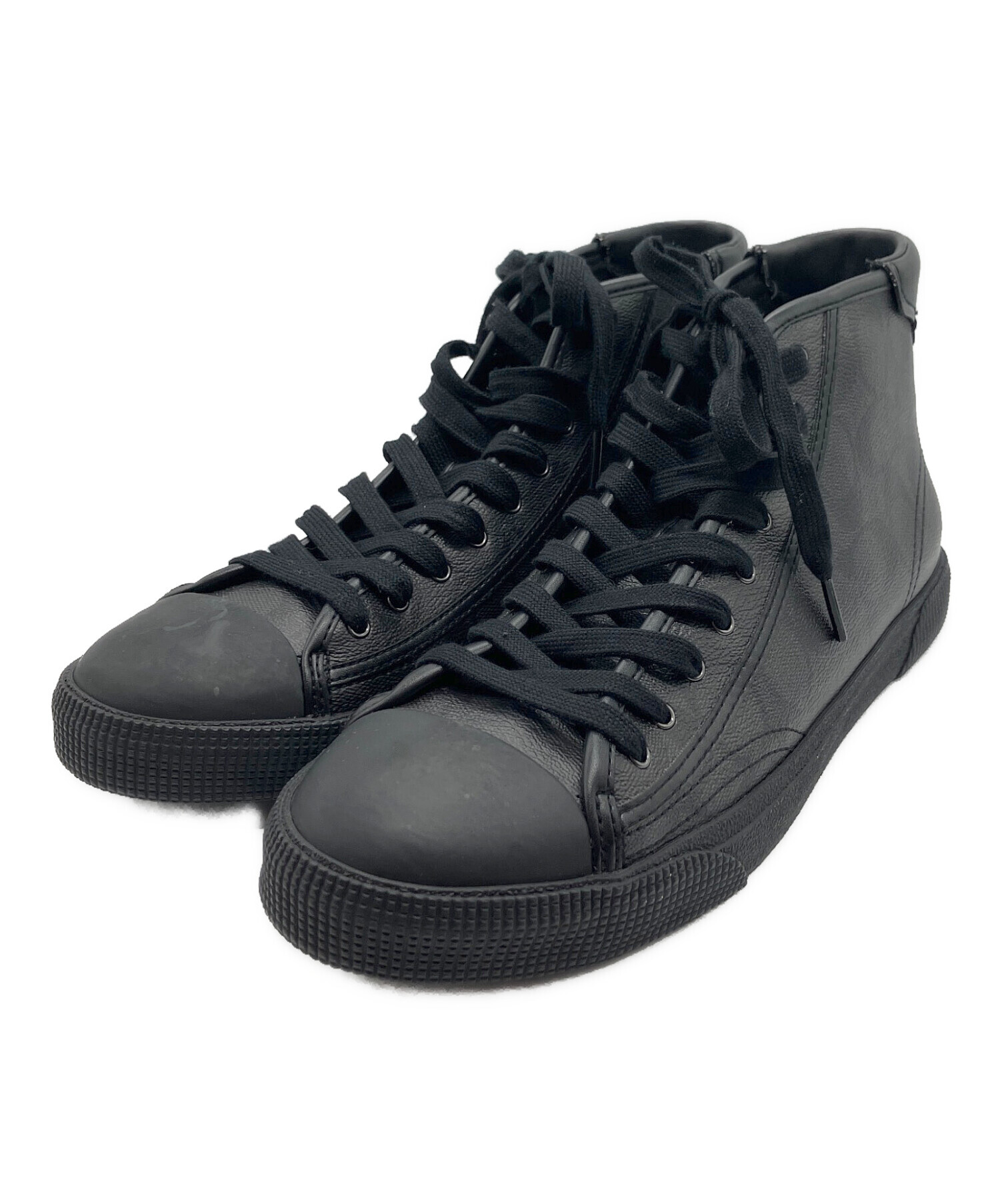 中古・古着通販】COACH (コーチ) ハイカットスニーカー ブラック