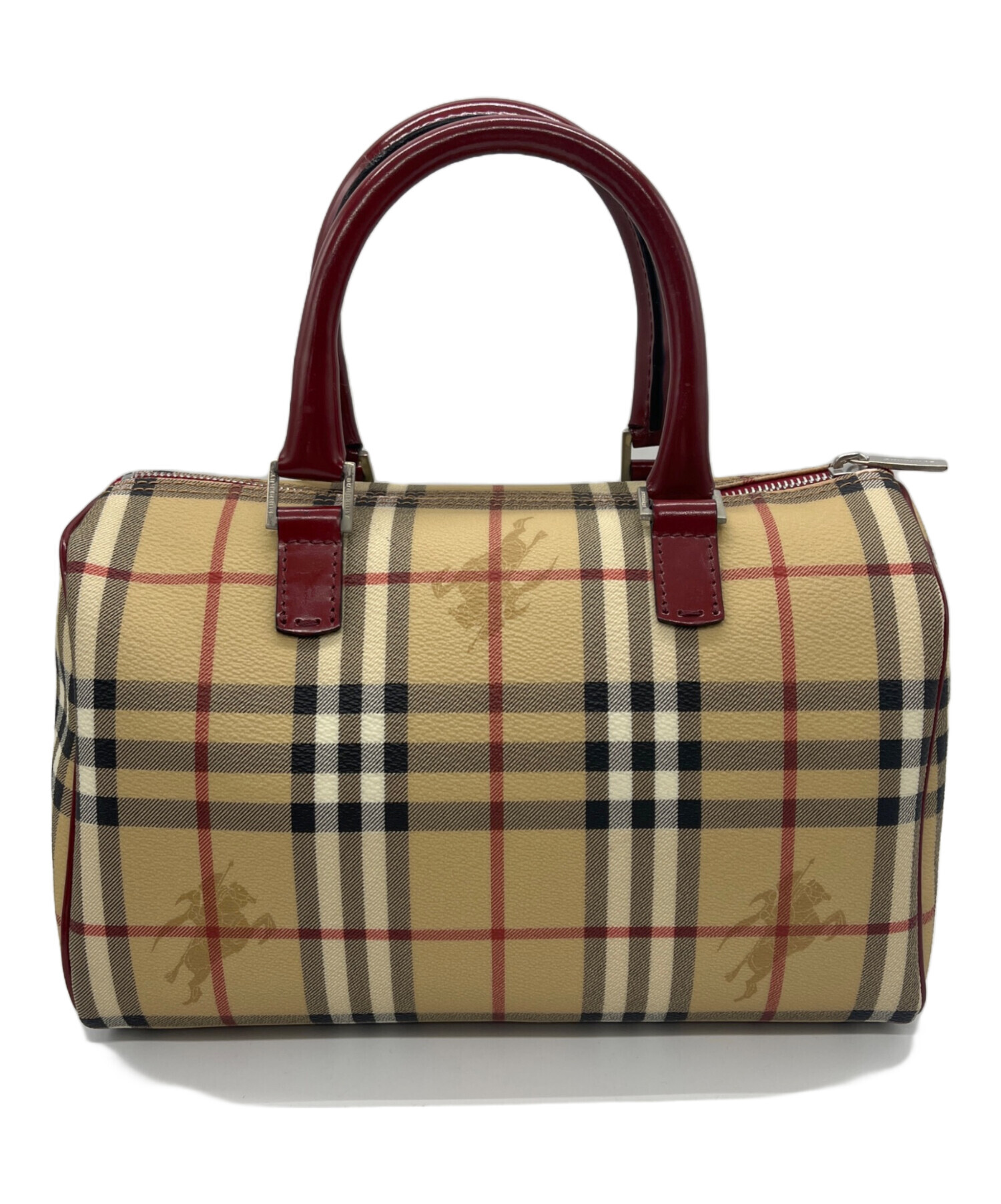 中古・古着通販】BURBERRY (バーバリー) ミニボストンバッグ ベージュ