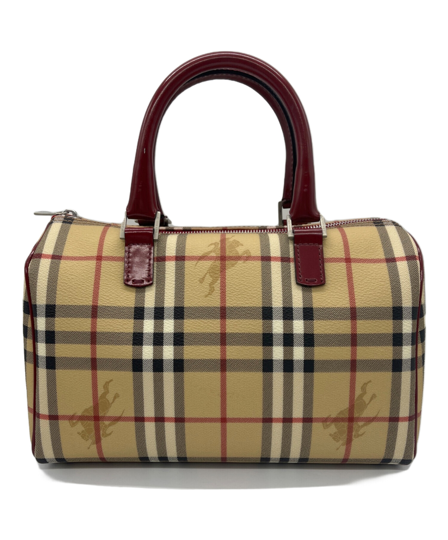 中古・古着通販】BURBERRY (バーバリー) ミニボストンバッグ ベージュ