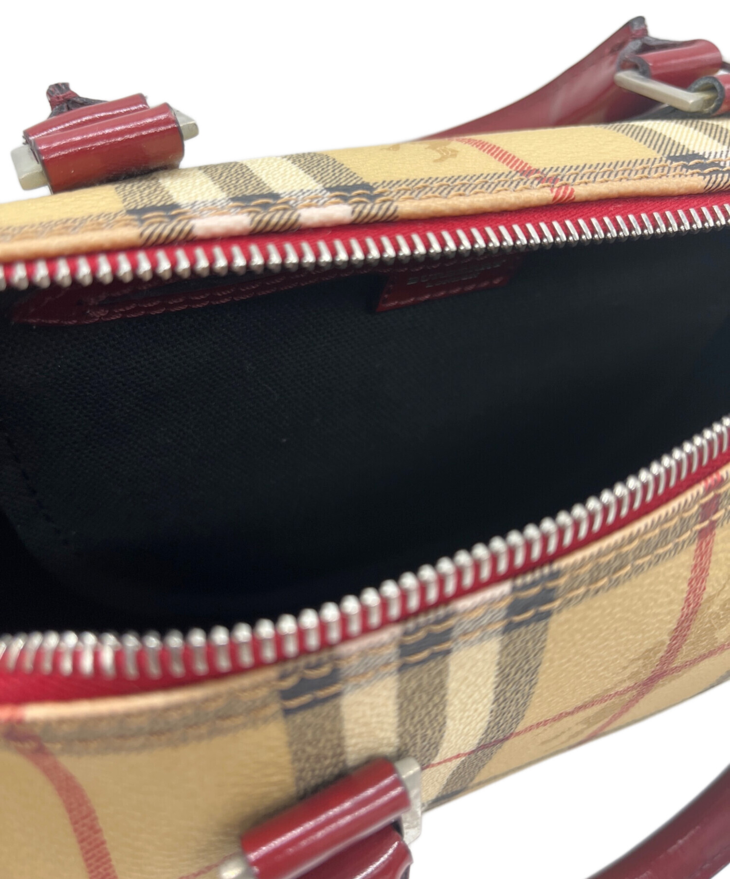 中古・古着通販】BURBERRY (バーバリー) ミニボストンバッグ ベージュ