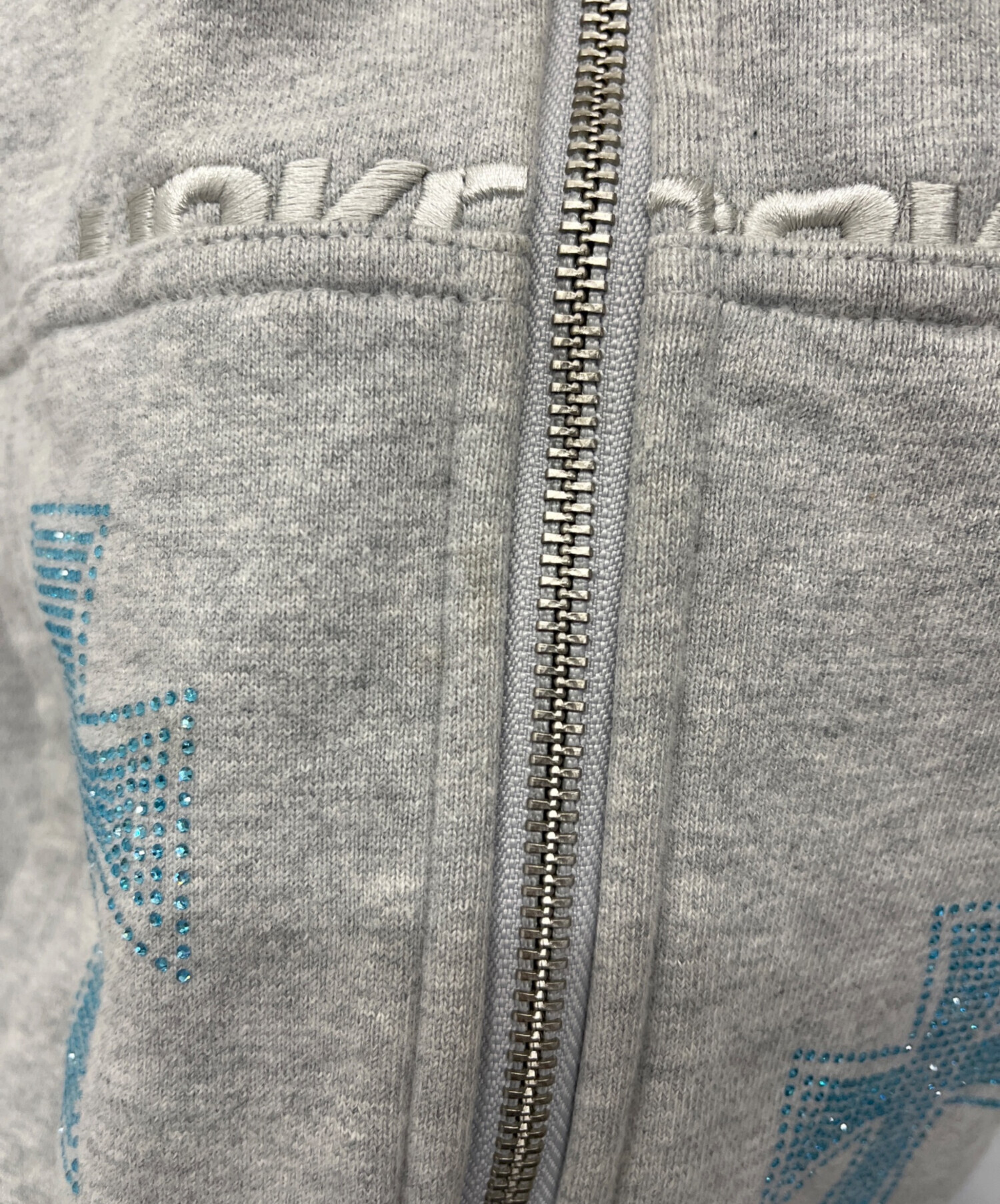 中古・古着通販】unknown (アンノウン) ジップパーカー グレー サイズ