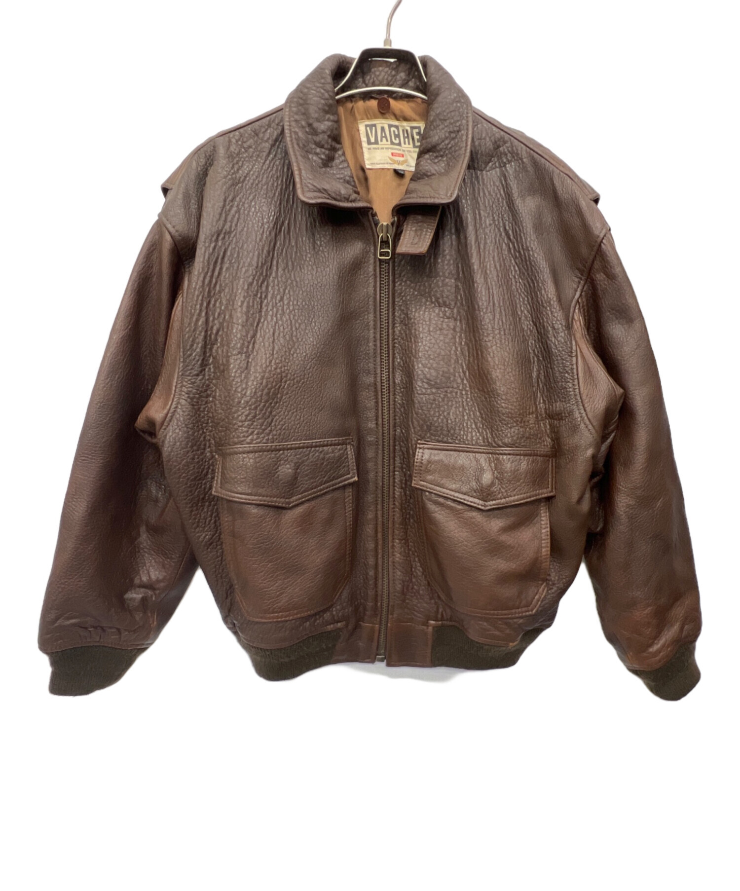 中古・古着通販】VACHE (ヴァッシュ) レザージャケット ブラウン