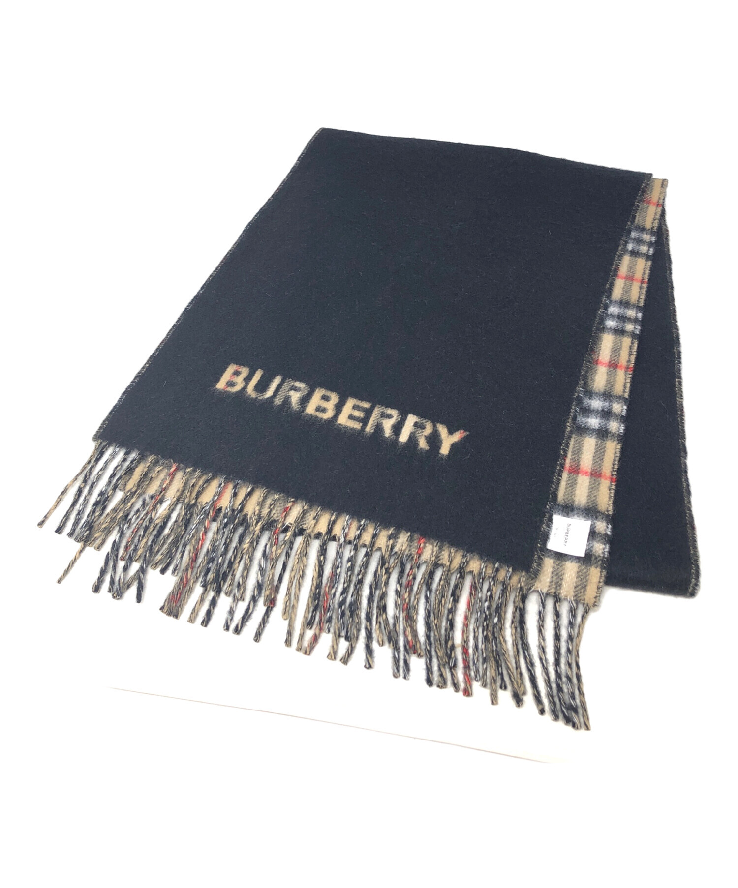 中古・古着通販】BURBERRY (バーバリー) リバーシブルマフラー