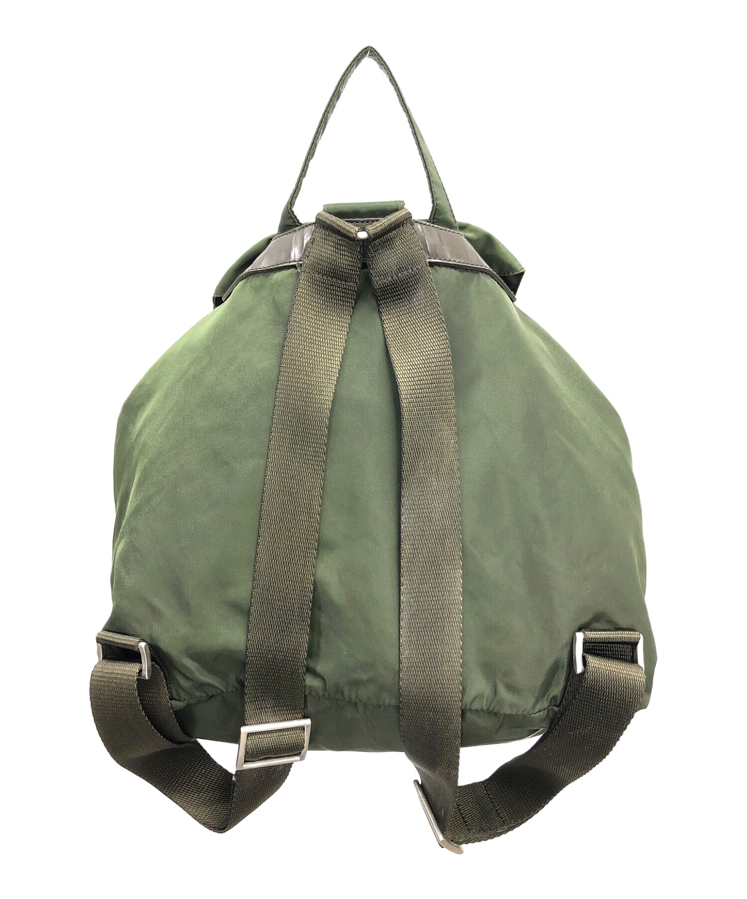 中古・古着通販】PRADA (プラダ) ナイロンリュック グリーン サイズ
