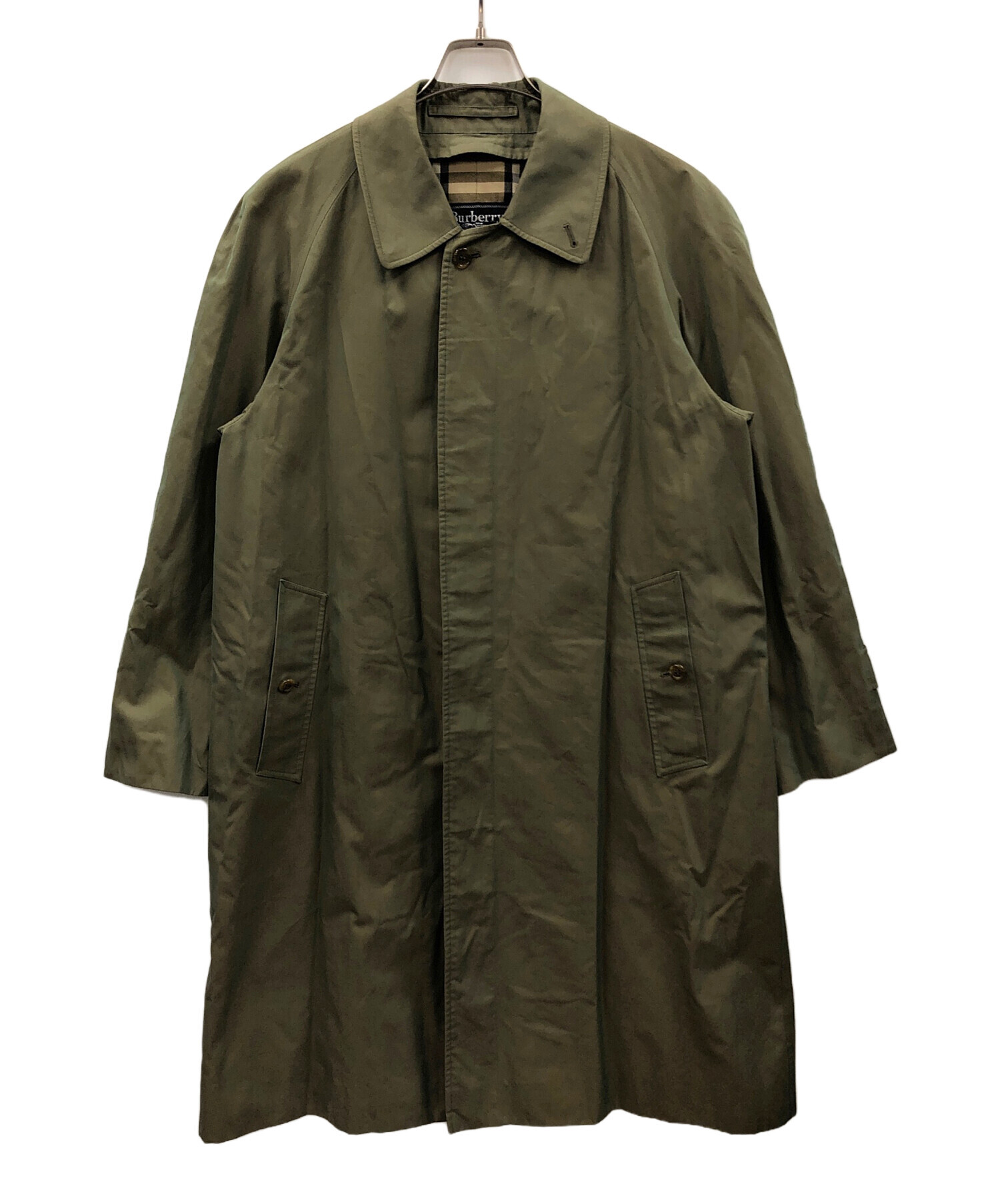 中古・古着通販】BURBERRY (バーバリー) ステンカラーコート オリーブ