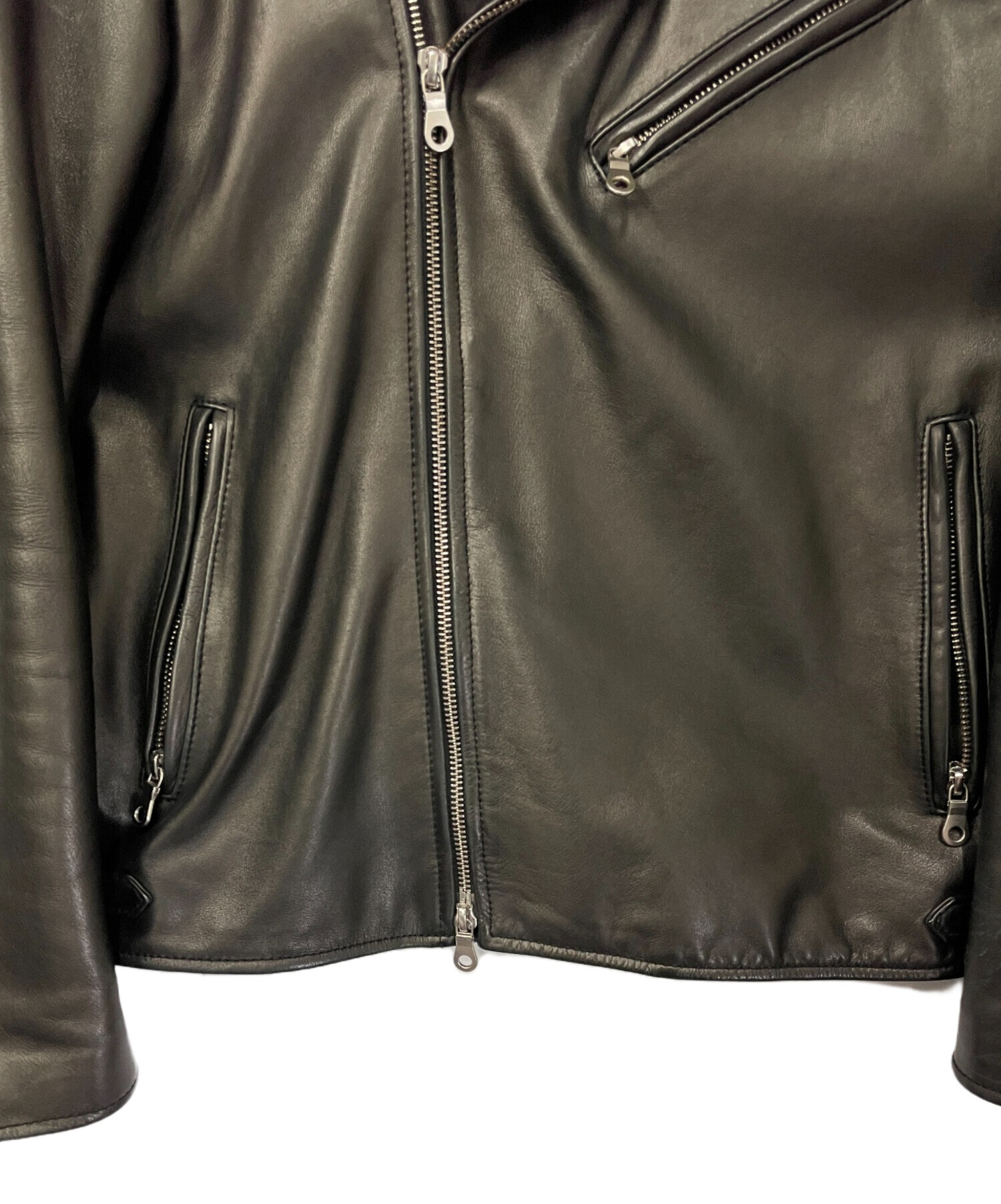 中古・古着通販】VOGUISH (ボーギッシュ) レザーライダースジャケット