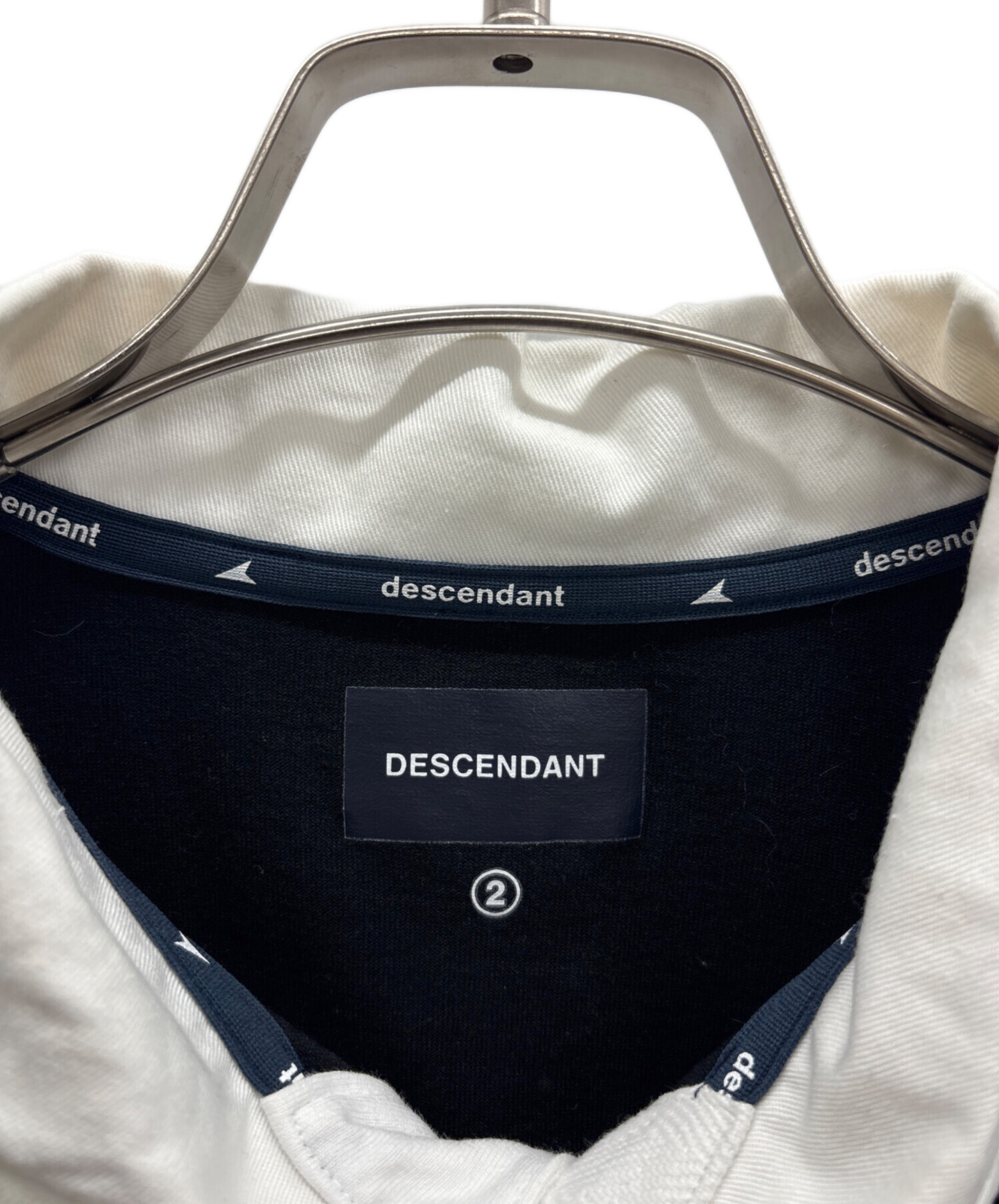 中古・古着通販】DESCENDANT (ディセンダント) ラガーシャツ ブラック