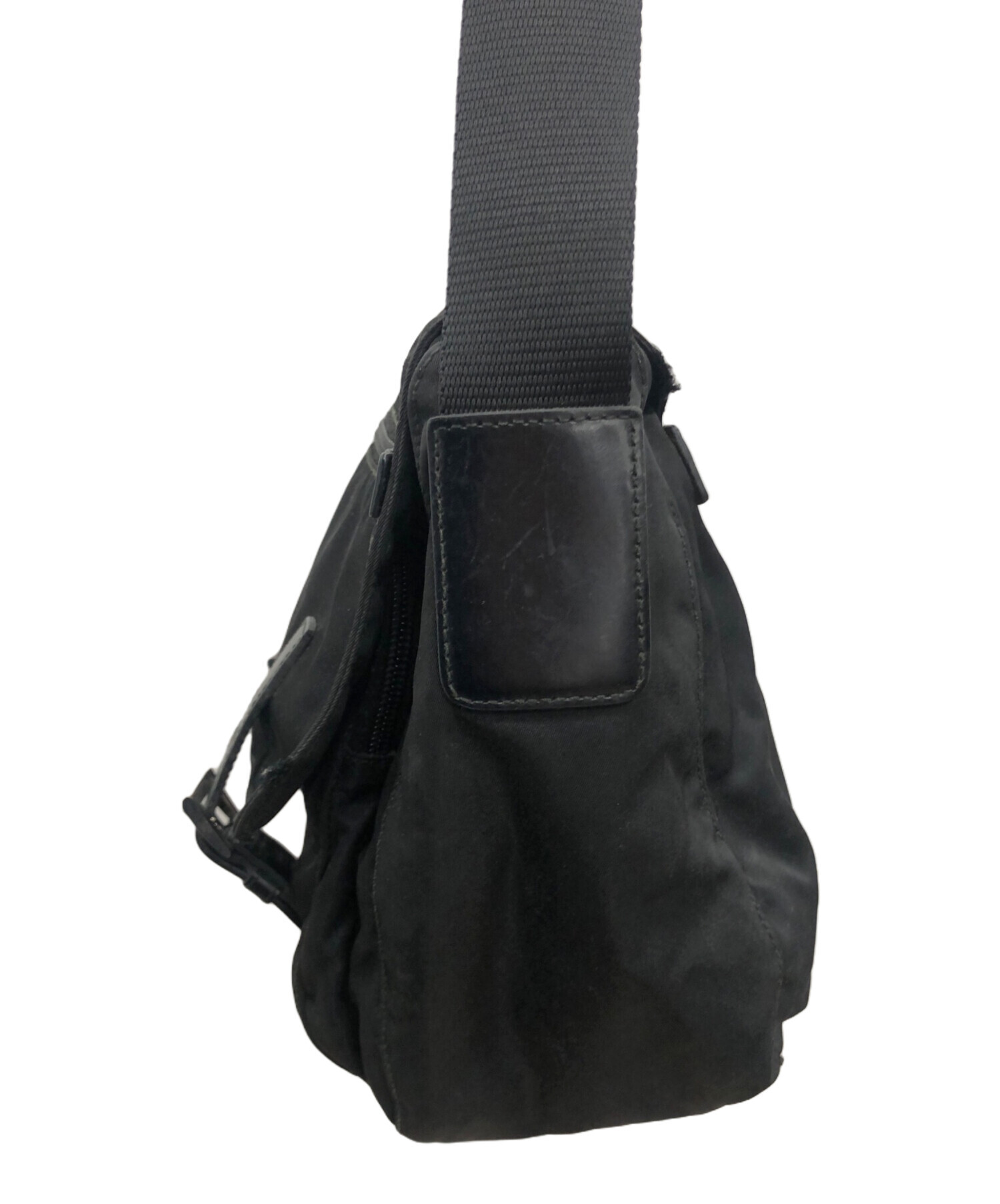中古・古着通販】PRADA (プラダ) メッセンジャーバッグ ブラック