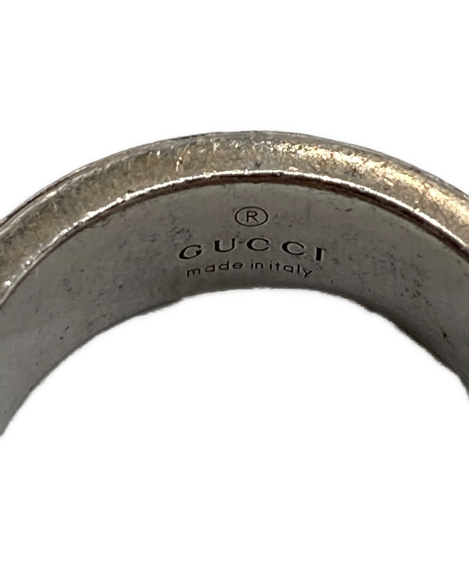 中古・古着通販】GUCCI (グッチ) GGリング シルバー サイズ:13号