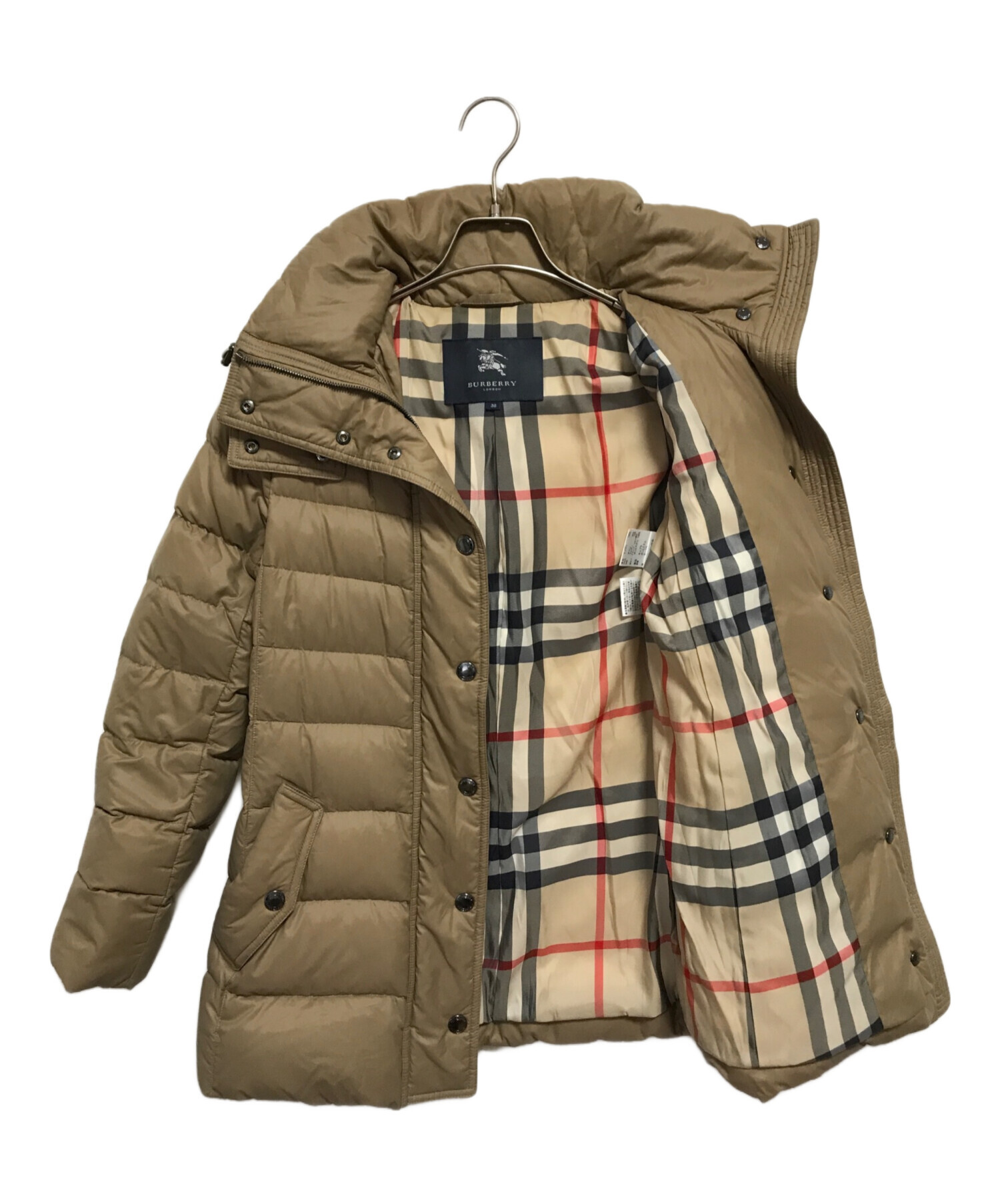中古・古着通販】BURBERRY (バーバリー) ダウンジャケット ベージュ