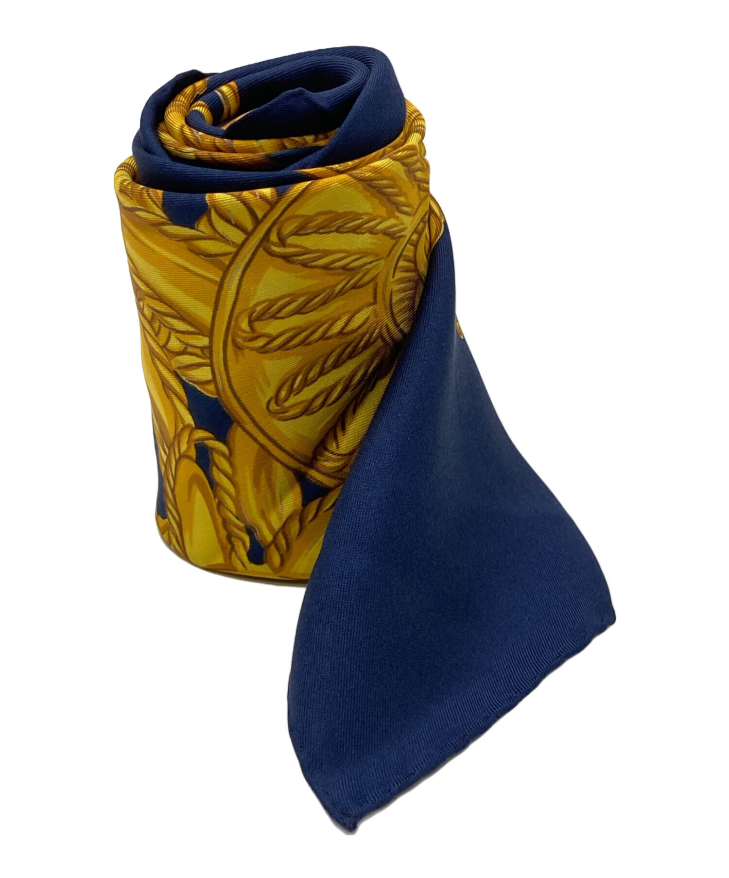 中古・古着通販】CHANEL (シャネル) スカーフ ネイビー｜ブランド