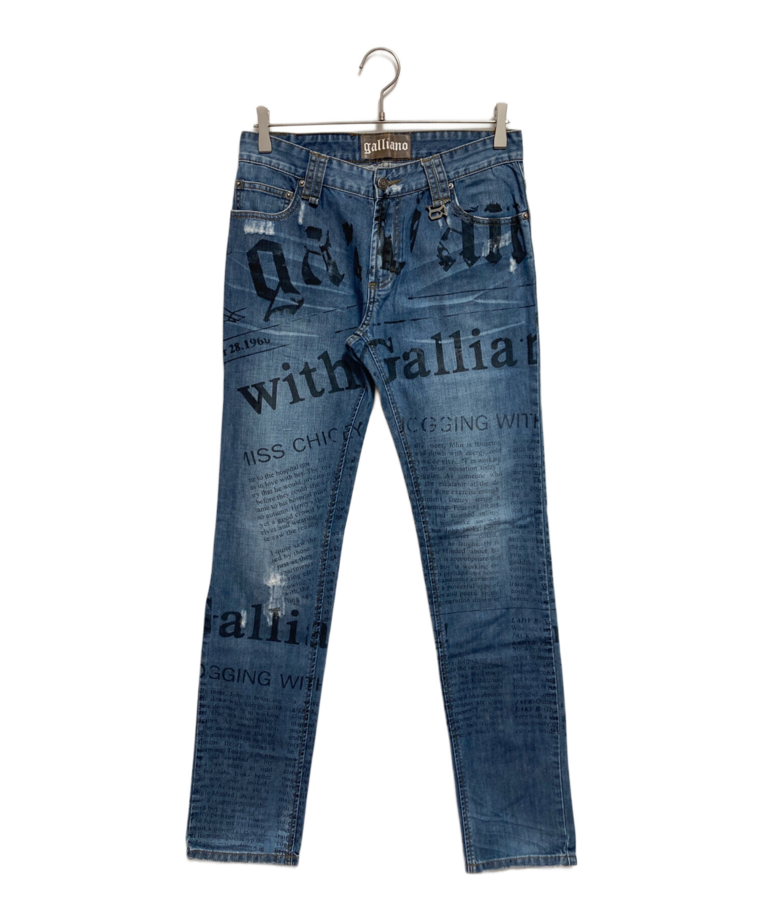 中古・古着通販】JOHN GALLIANO (ジョンガリアーノ) プリントデニム