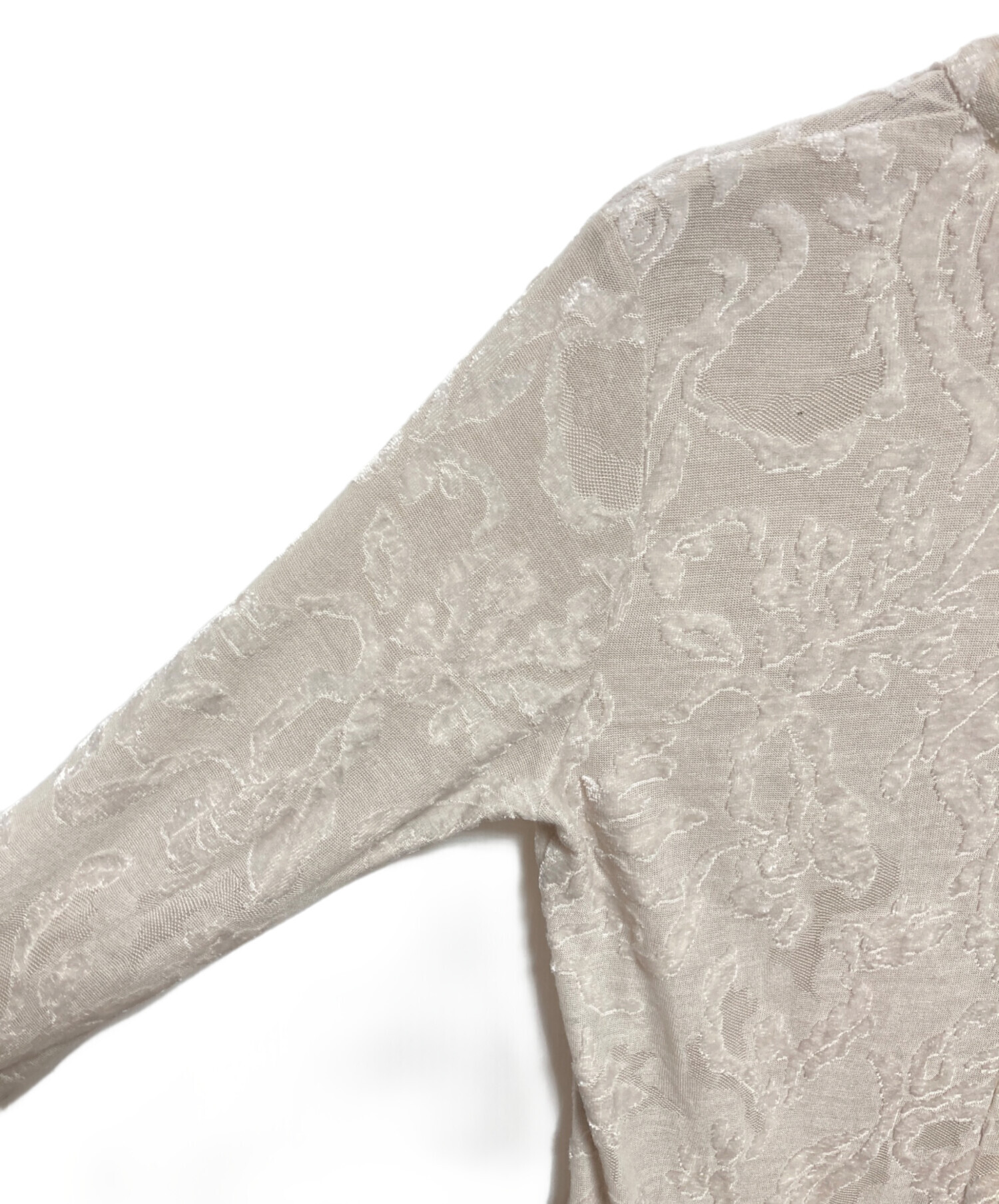 中古・古着通販】MURRAL (ミューラル) Snowflake jacquard velor top