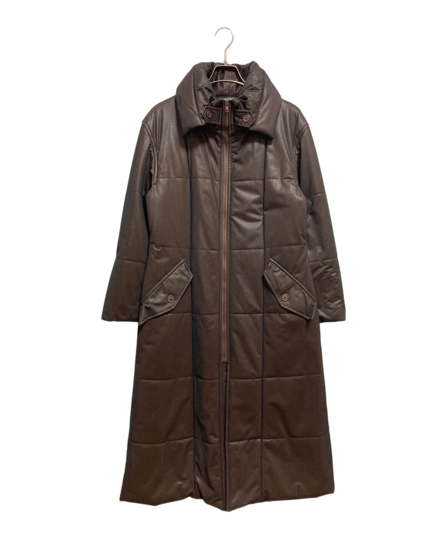 中古・古着通販】ISSEY MIYAKE (イッセイミヤケ) 中綿コート ブラウン