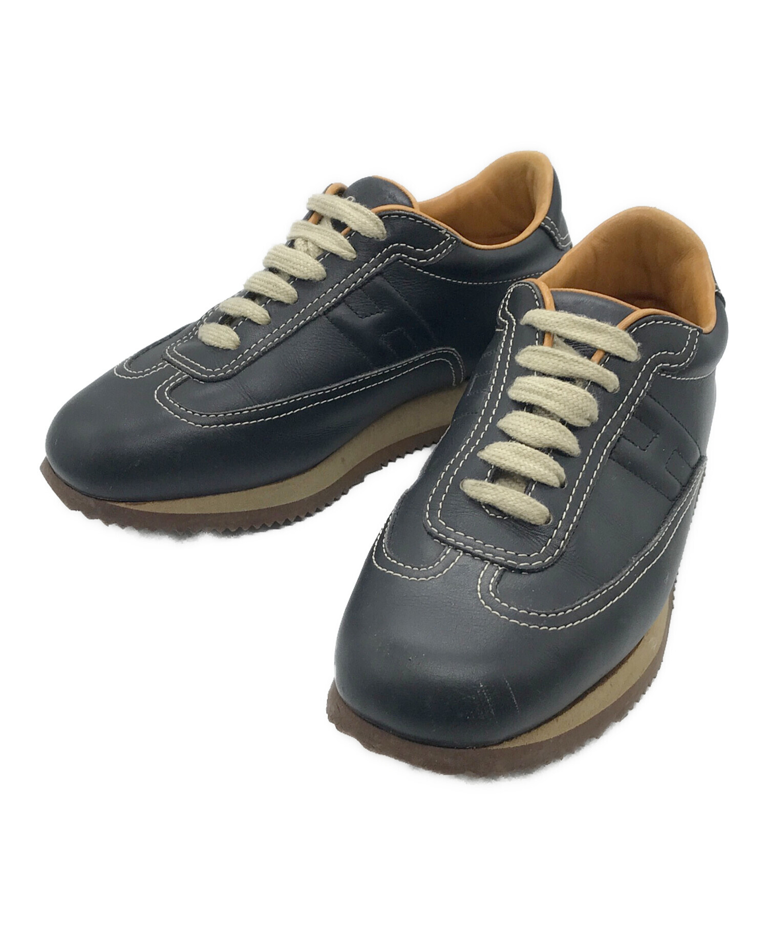 中古・古着通販】HERMES (エルメス) クイックスニーカー ネイビー