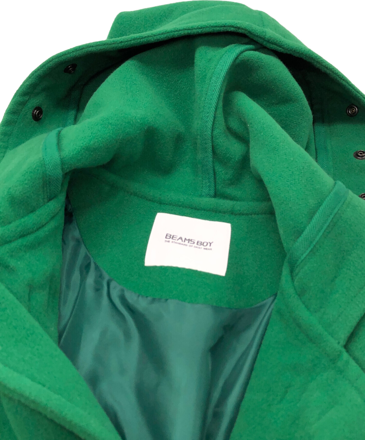 中古・古着通販】BEAMS BOY (ビームスボーイ) ダッフルコート グリーン
