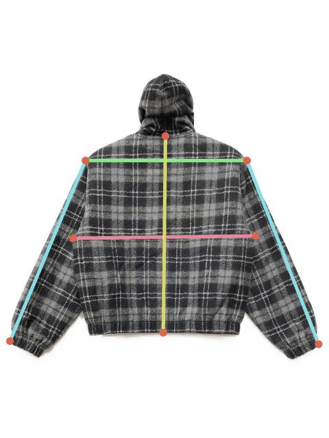 中古・古着通販】stussy (ステューシー) WORK JACKET WOOL PLAID
