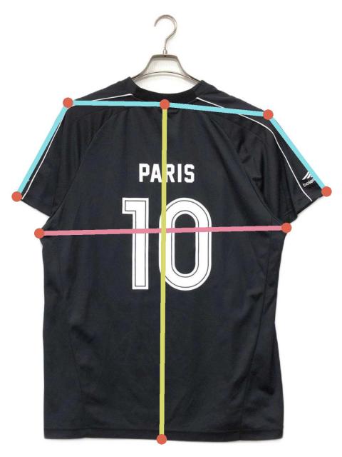 balenciaga サッカーシャツ 黒 PARIS 10 バレンシアガ サッカーシャツ