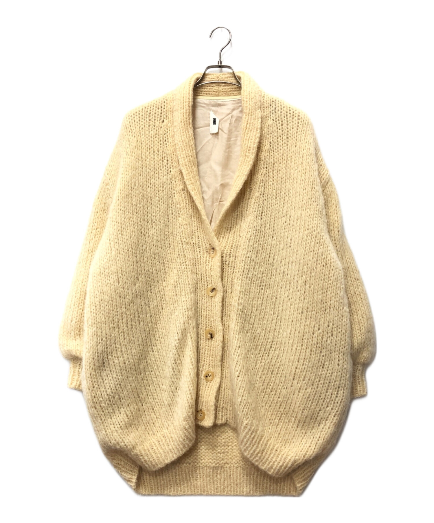 nowosモヘアニットガウン オリーブカラー nowos 24aw モヘア