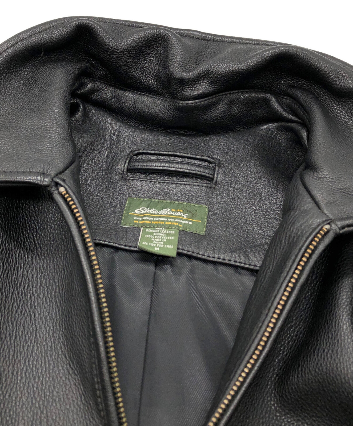 中古・古着通販】Eddie Bauer (エディーバウアー) レザージャケット