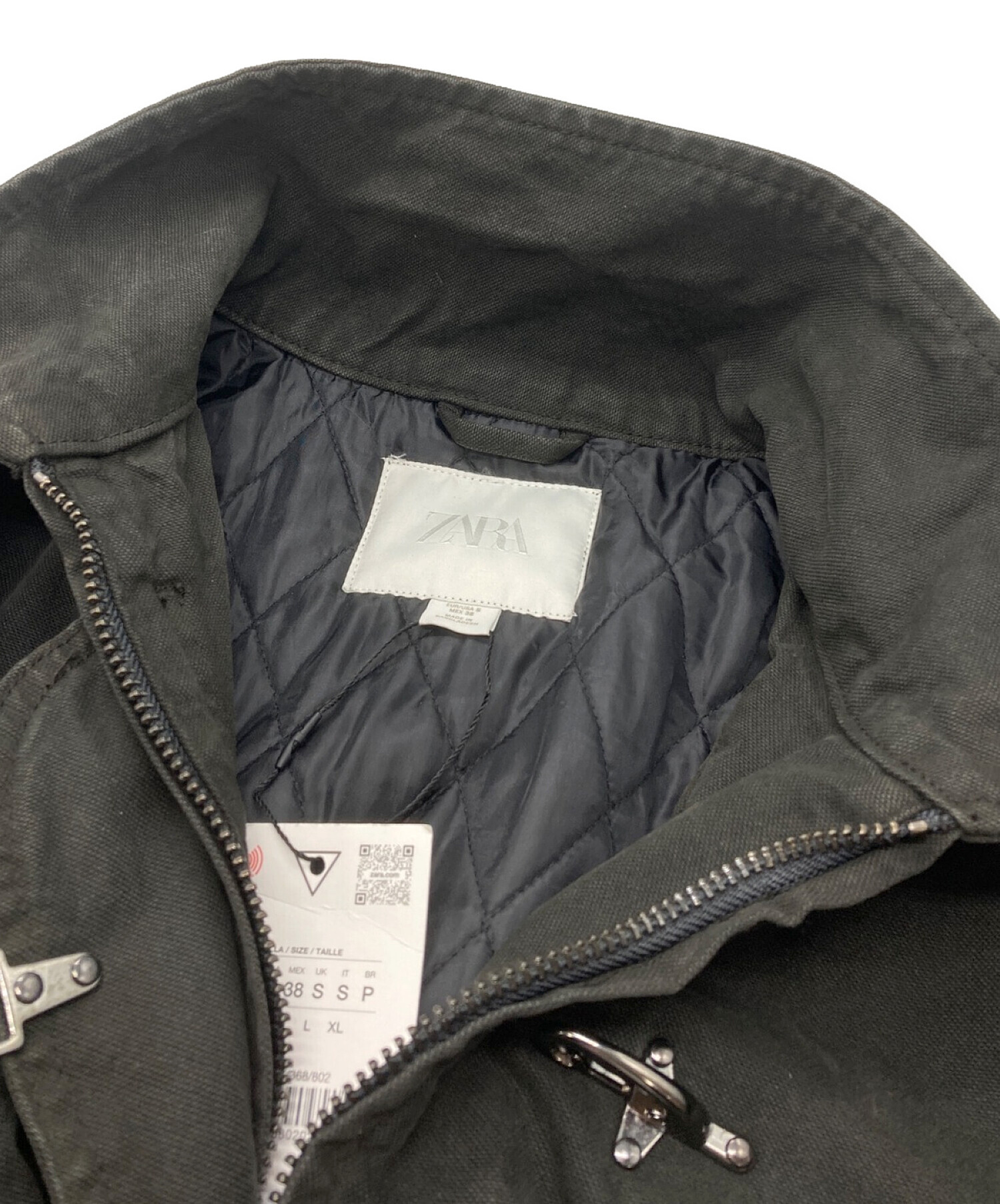 中古・古着通販】ZARA (ザラ) ファイヤーマンジャケット ブラック